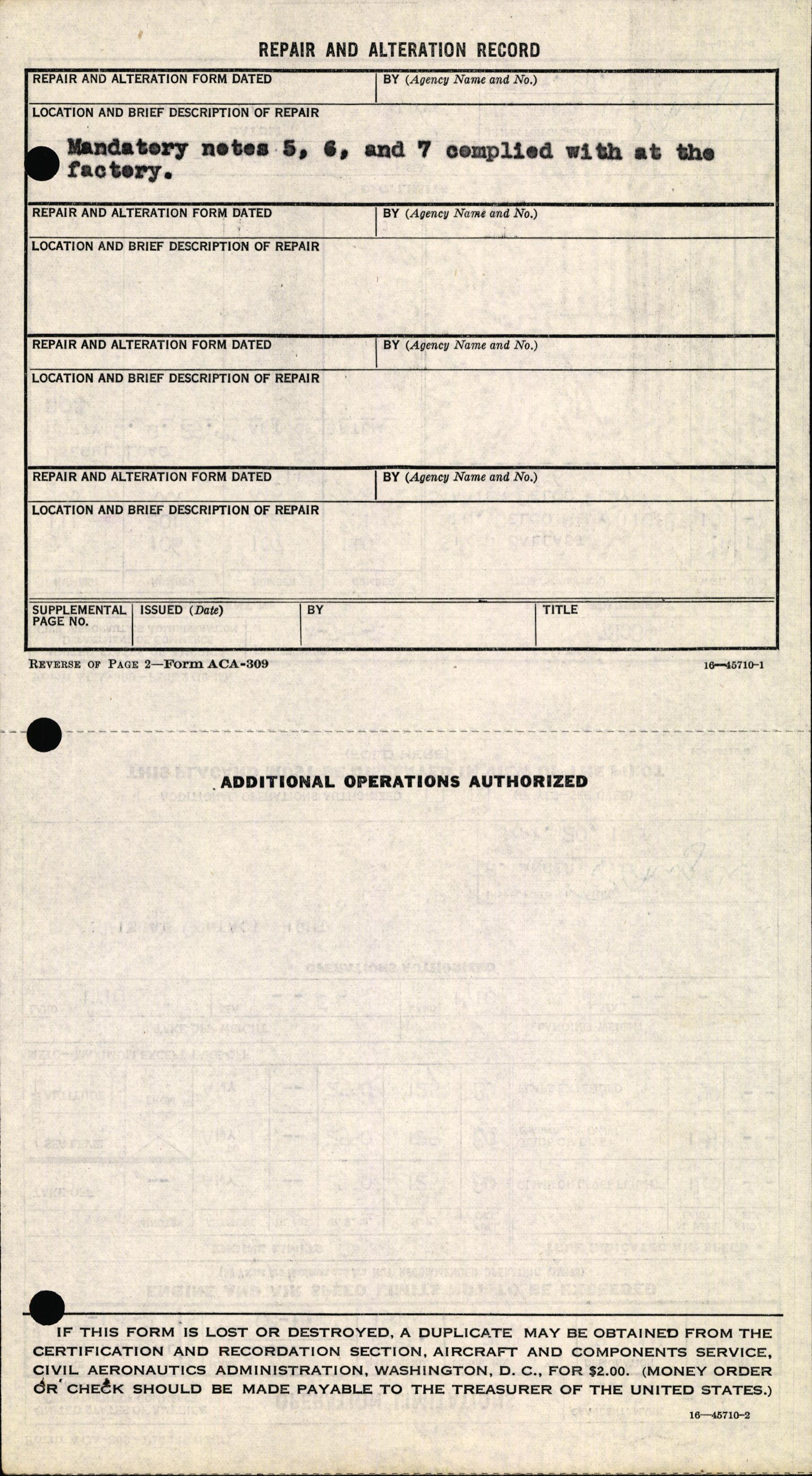 Sample page 4 from AirCorps Library document: Technical Information for Serial Number 2085