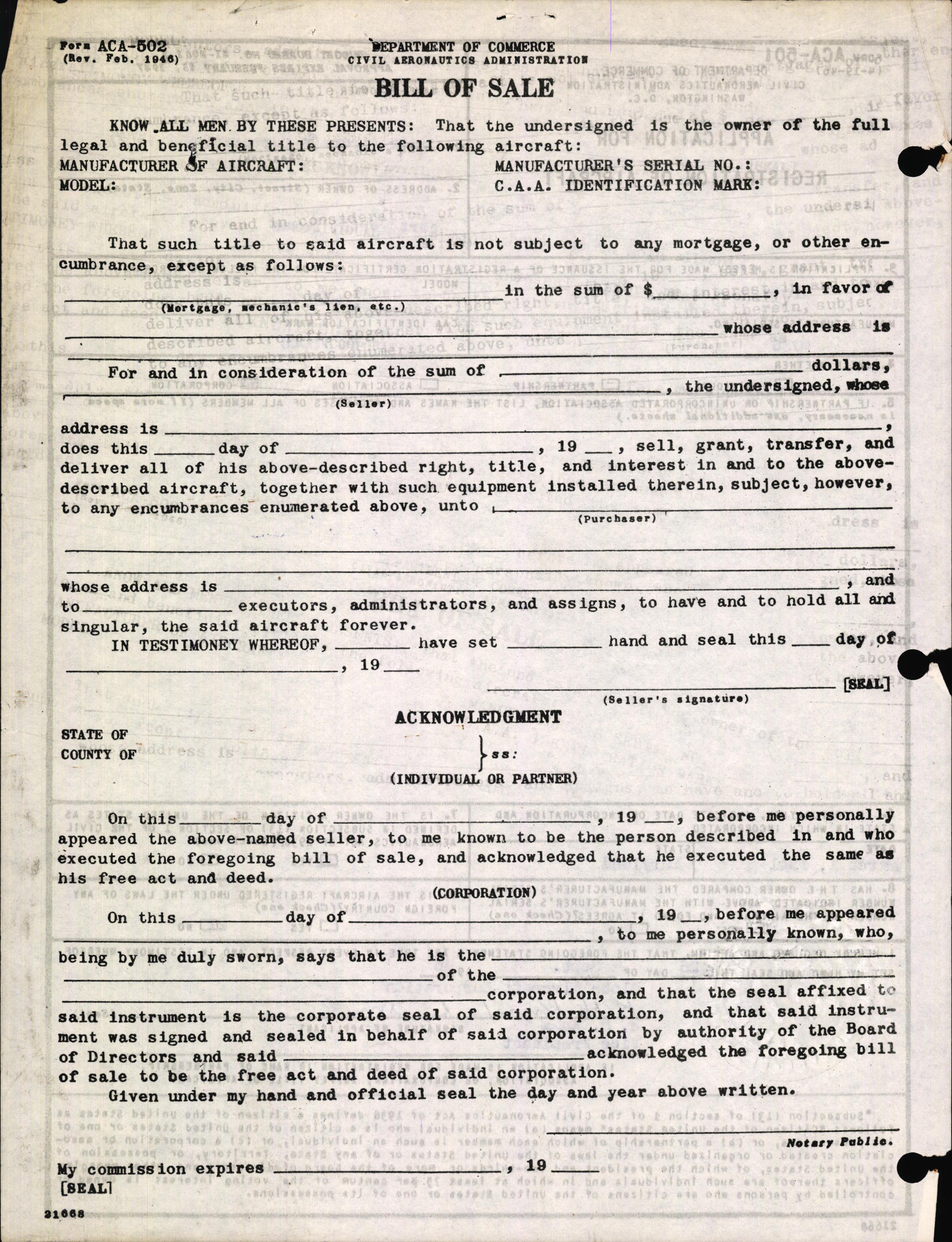 Sample page 2 from AirCorps Library document: Technical Information for Serial Number 2086