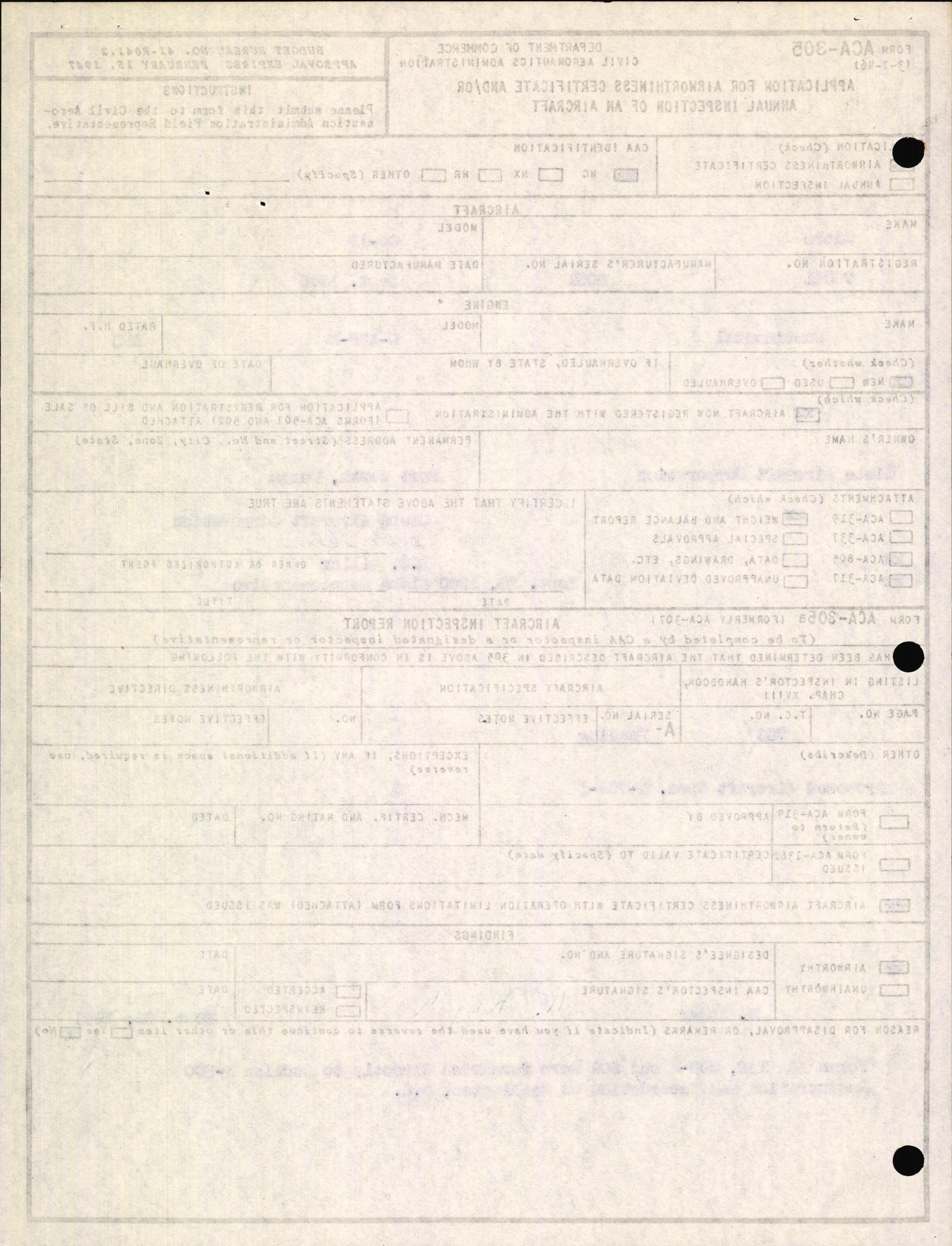 Sample page 2 from AirCorps Library document: Technical Information for Serial Number 2091