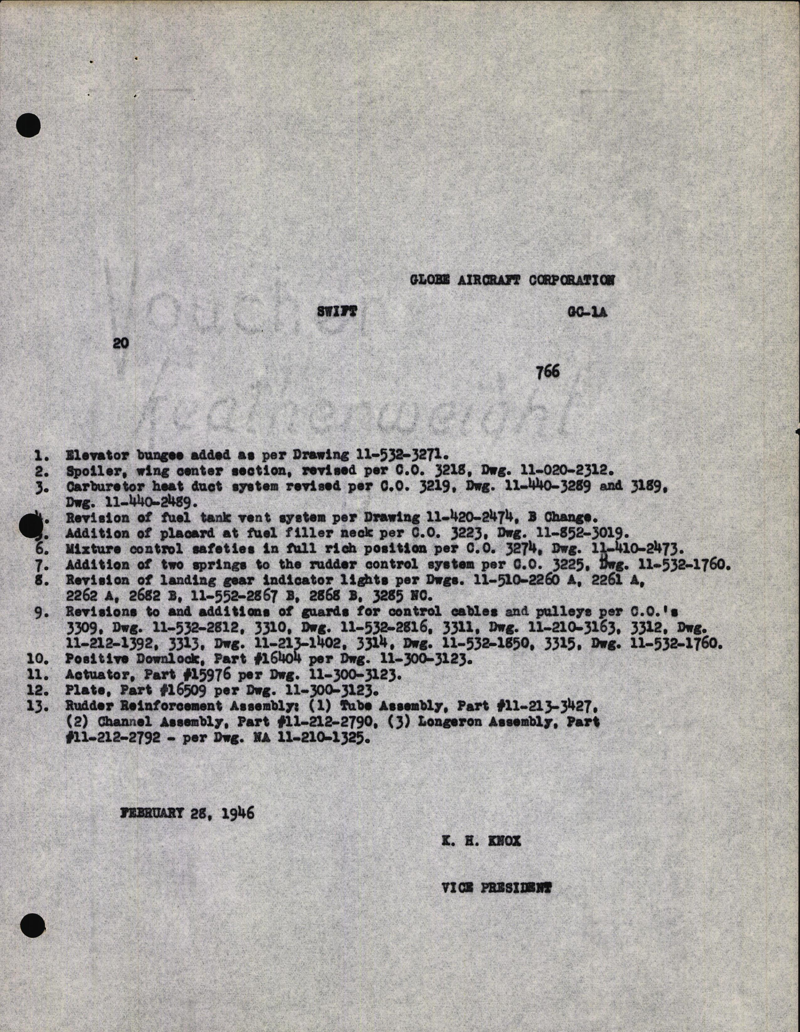 Sample page 5 from AirCorps Library document: Technical Information for Serial Number 20