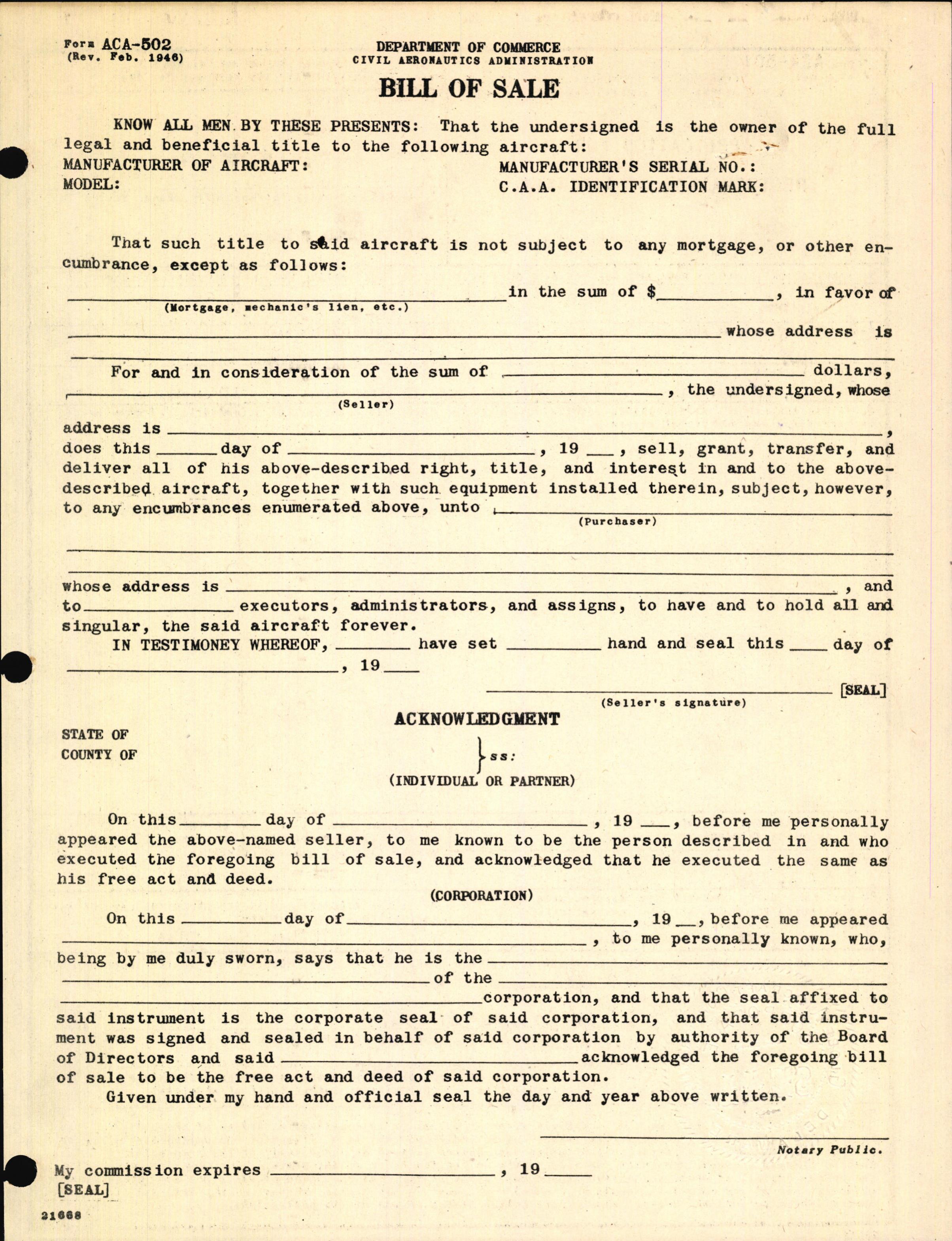 Sample page 2 from AirCorps Library document: Technical Information for Serial Number 2107