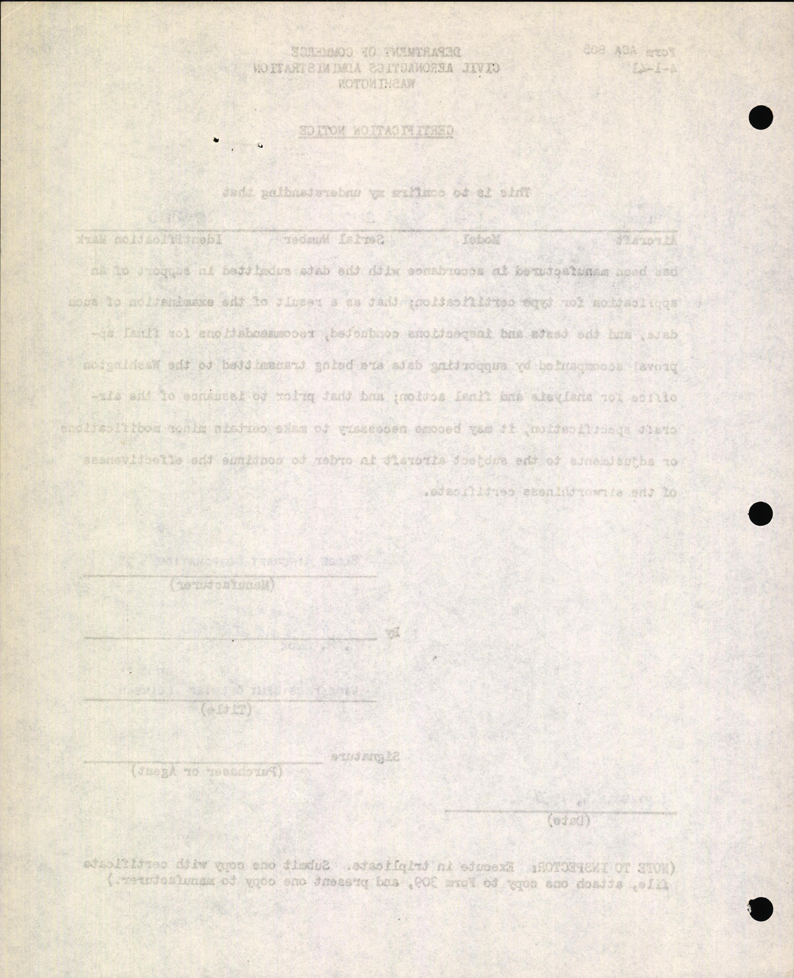 Sample page 2 from AirCorps Library document: Technical Information for Serial Number 2110