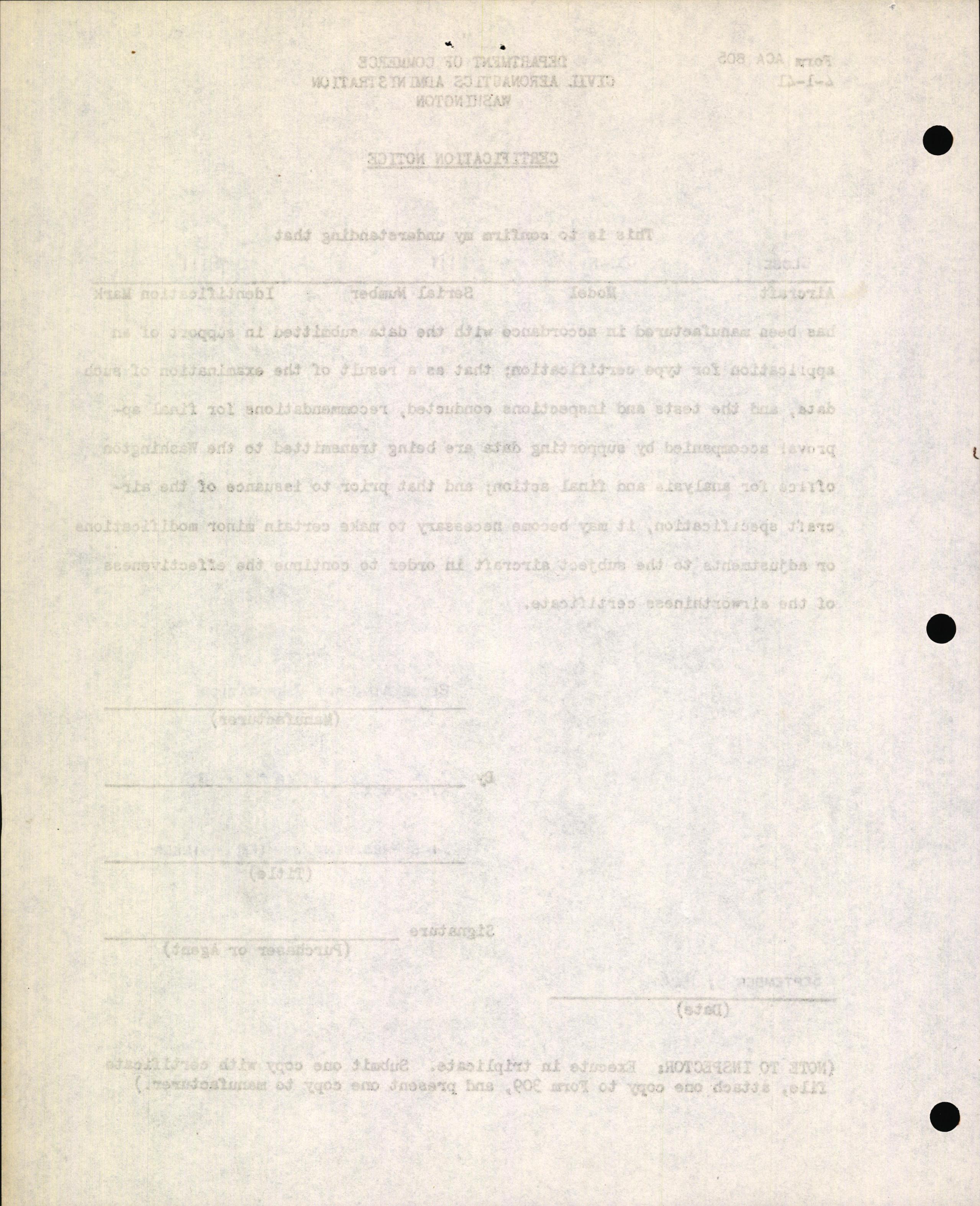 Sample page 2 from AirCorps Library document: Technical Information for Serial Number 2111