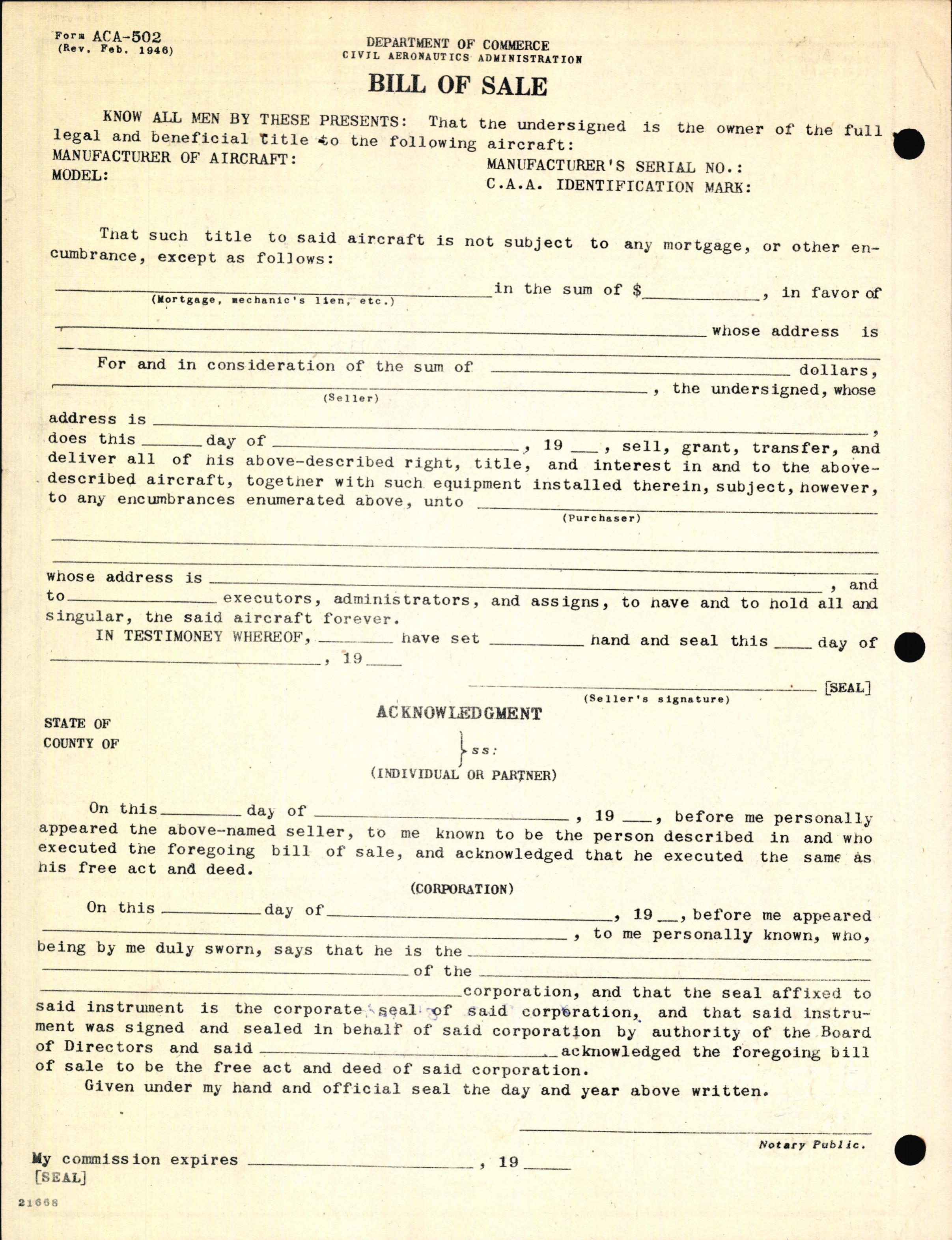 Sample page 4 from AirCorps Library document: Technical Information for Serial Number 2112