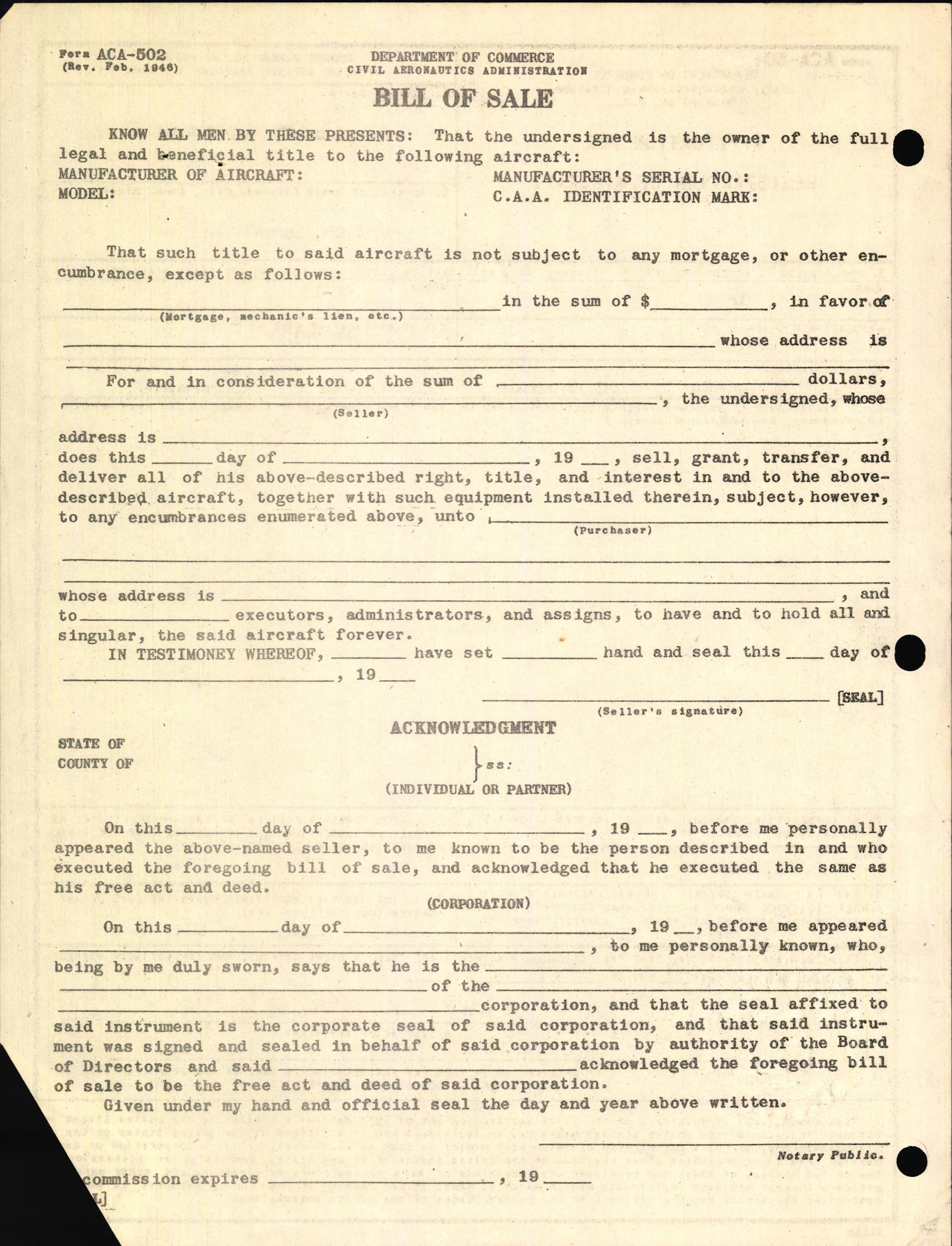 Sample page 2 from AirCorps Library document: Technical Information for Serial Number 2120