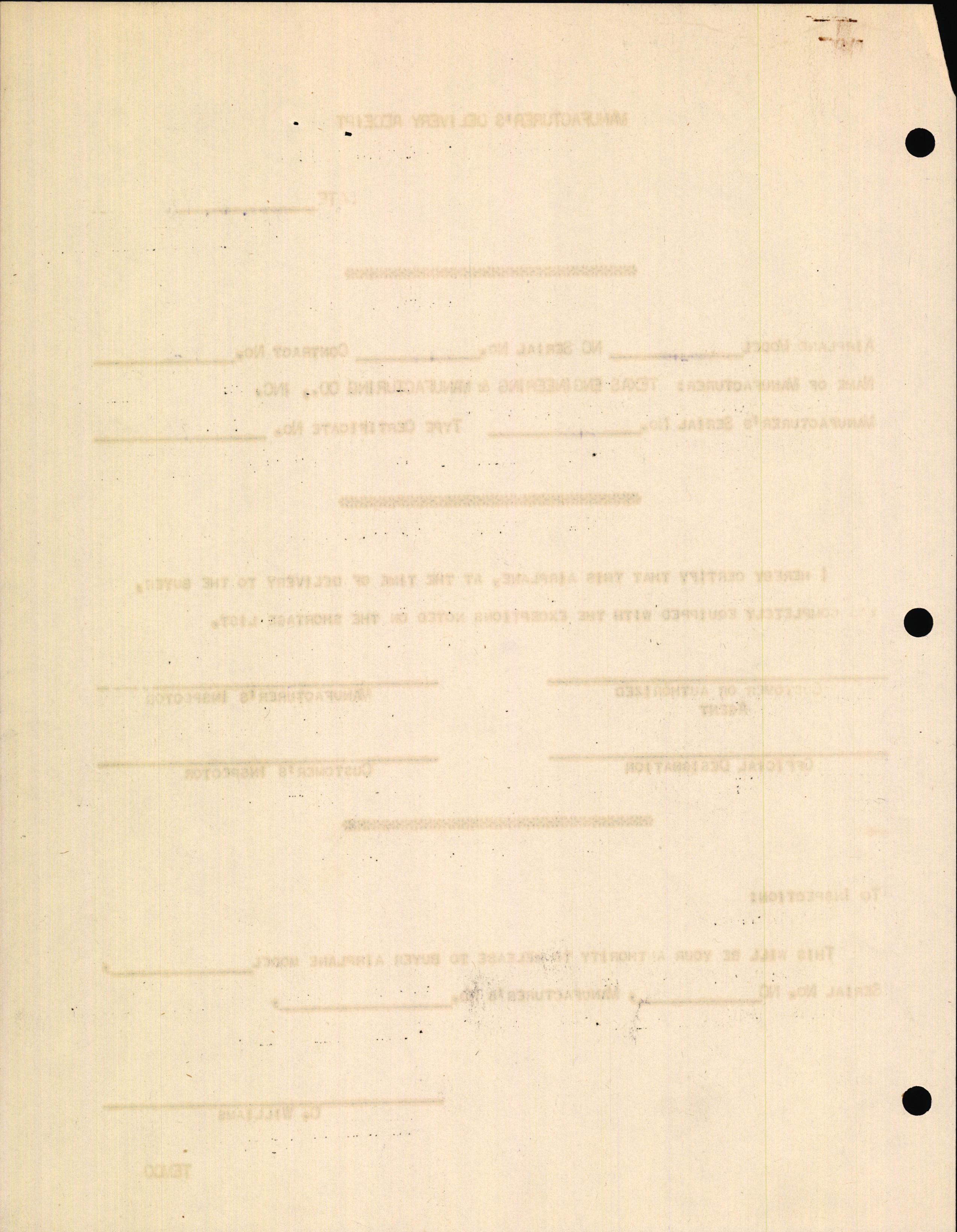 Sample page 4 from AirCorps Library document: Technical Information for Serial Number 2122