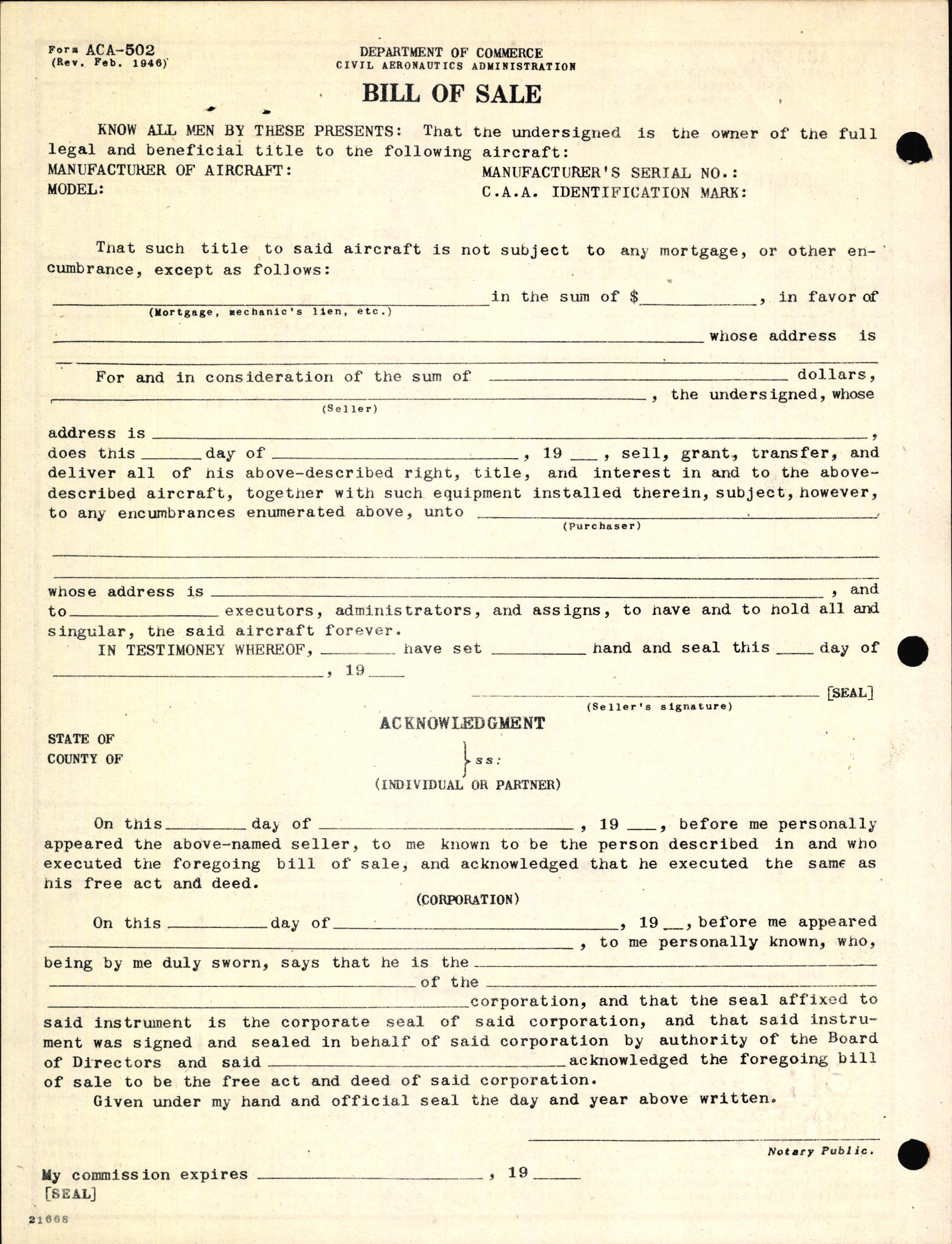 Sample page 2 from AirCorps Library document: Technical Information for Serial Number 2125