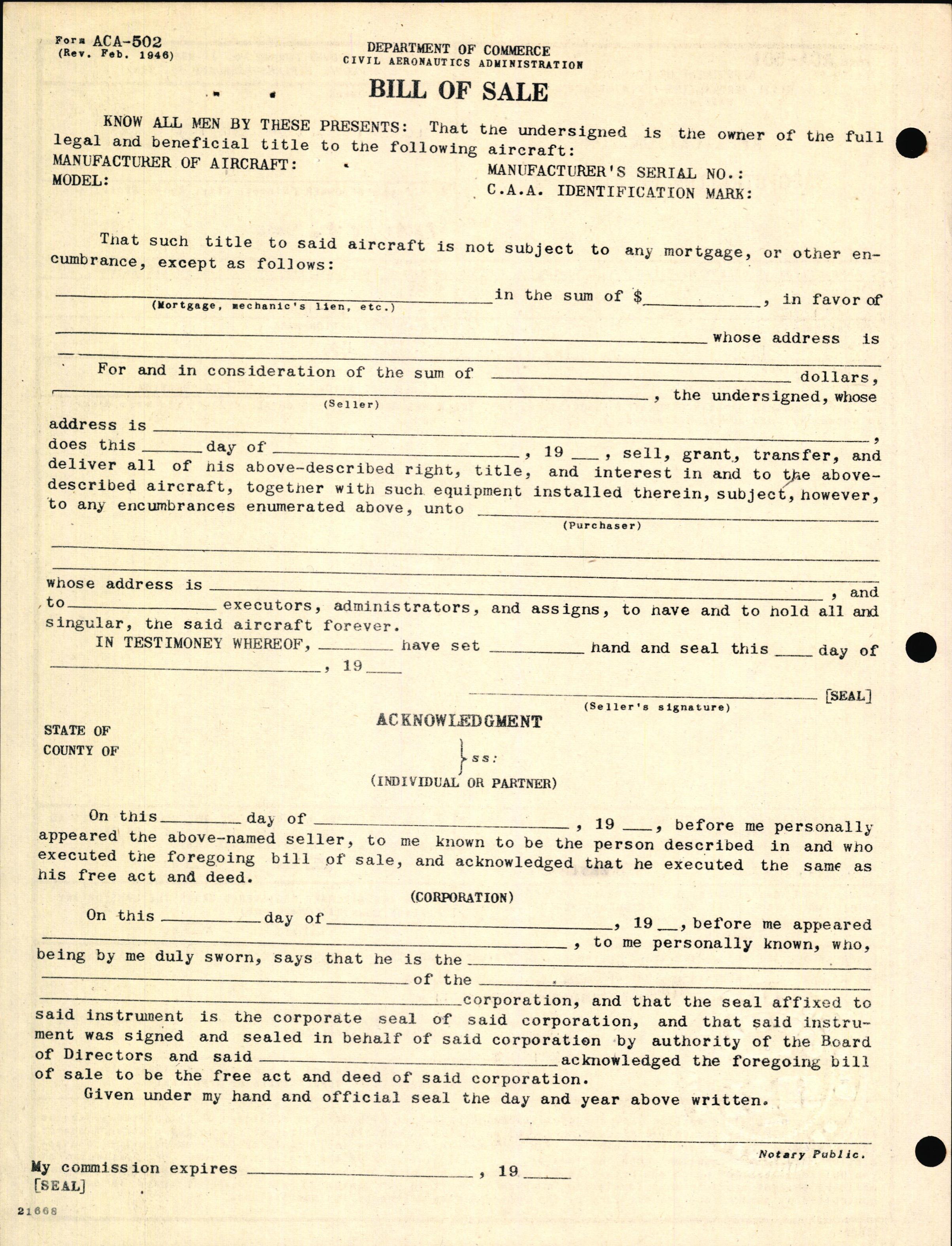 Sample page 2 from AirCorps Library document: Technical Information for Serial Number 2129