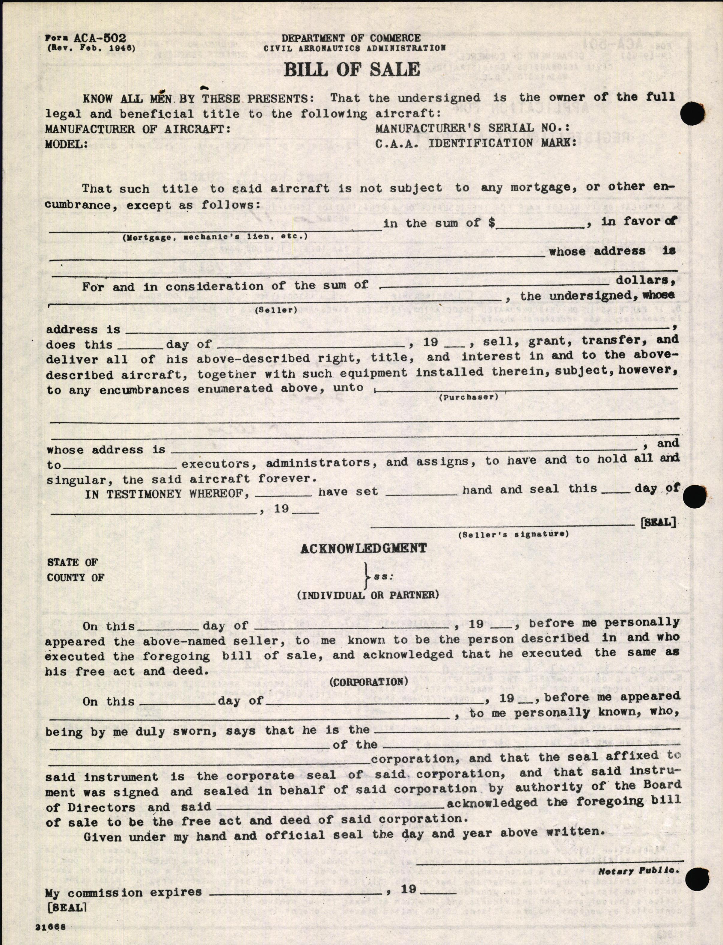 Sample page 2 from AirCorps Library document: Technical Information for Serial Number 2131