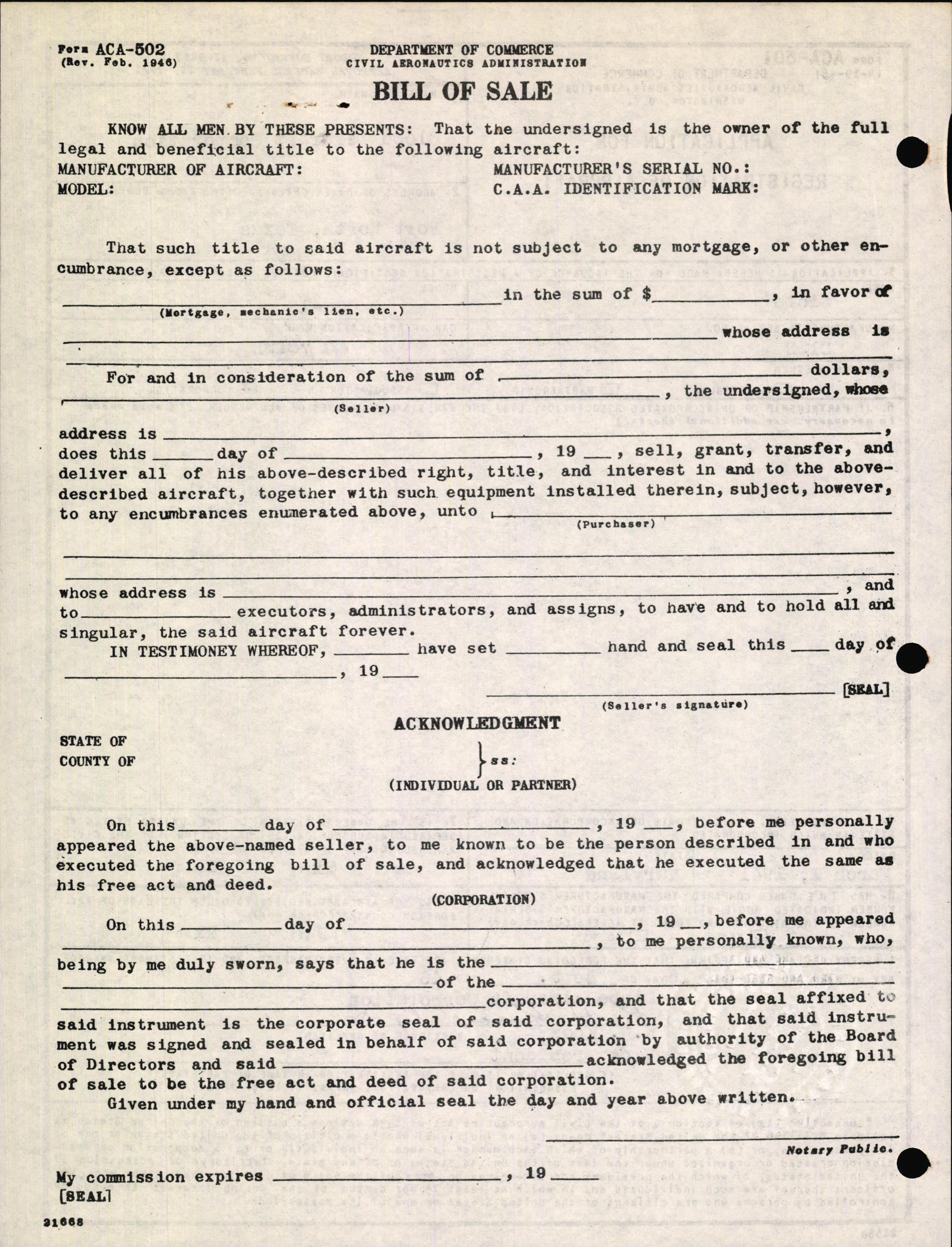 Sample page 2 from AirCorps Library document: Technical Information for Serial Number 2132