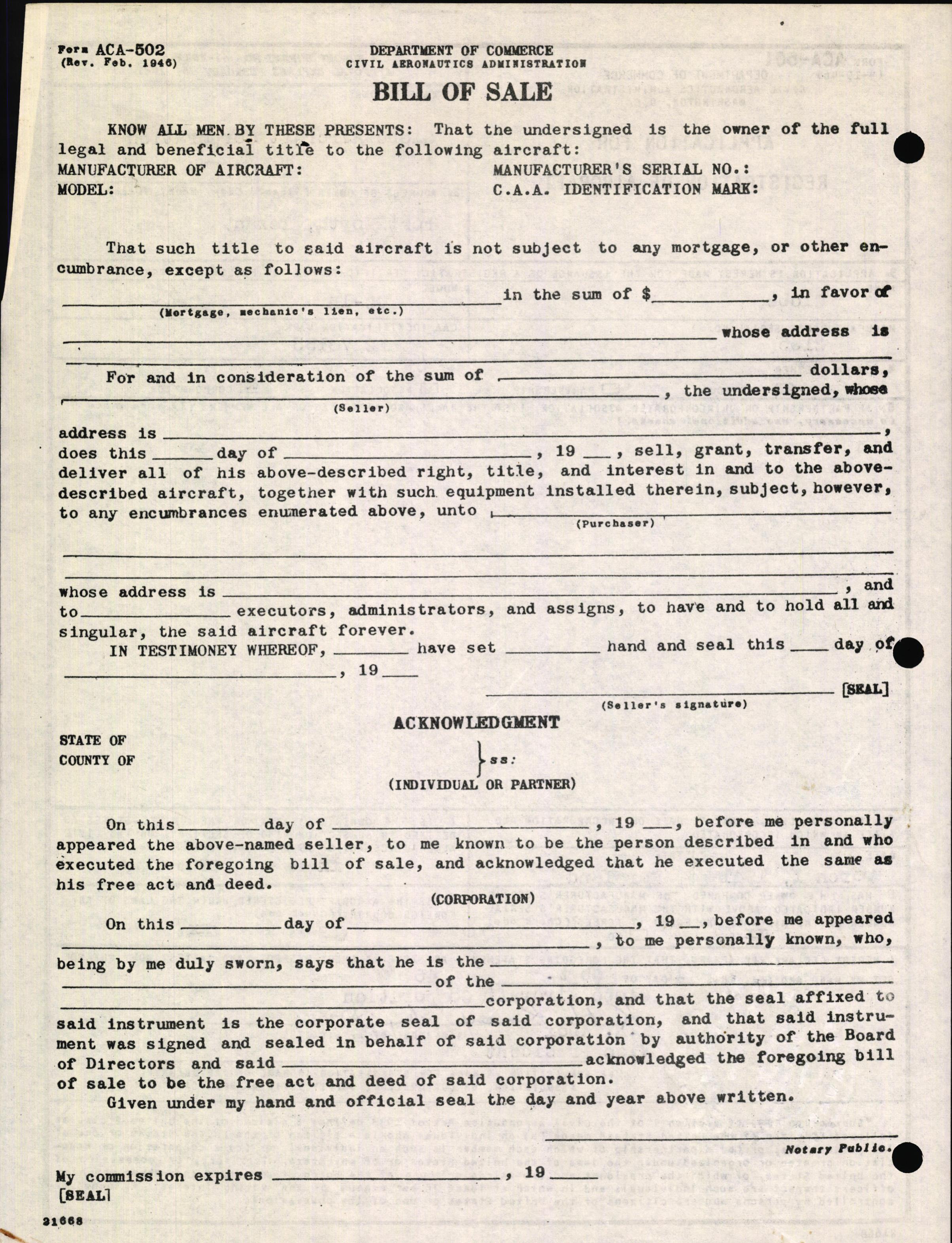 Sample page 2 from AirCorps Library document: Technical Information for Serial Number 2135