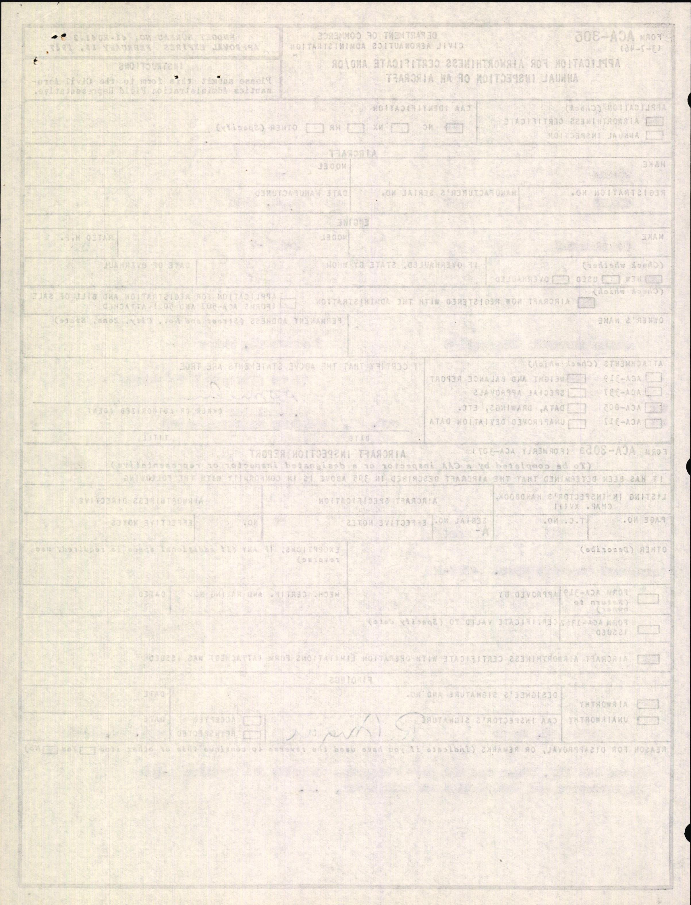 Sample page 2 from AirCorps Library document: Technical Information for Serial Number 2137