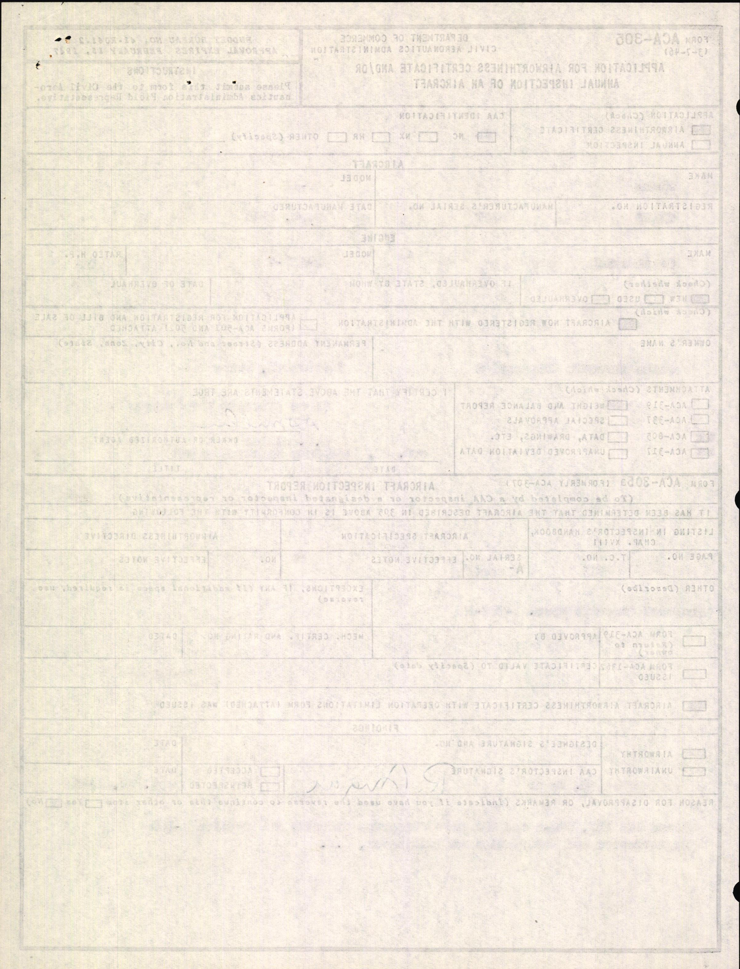 Sample page 2 from AirCorps Library document: Technical Information for Serial Number 2137