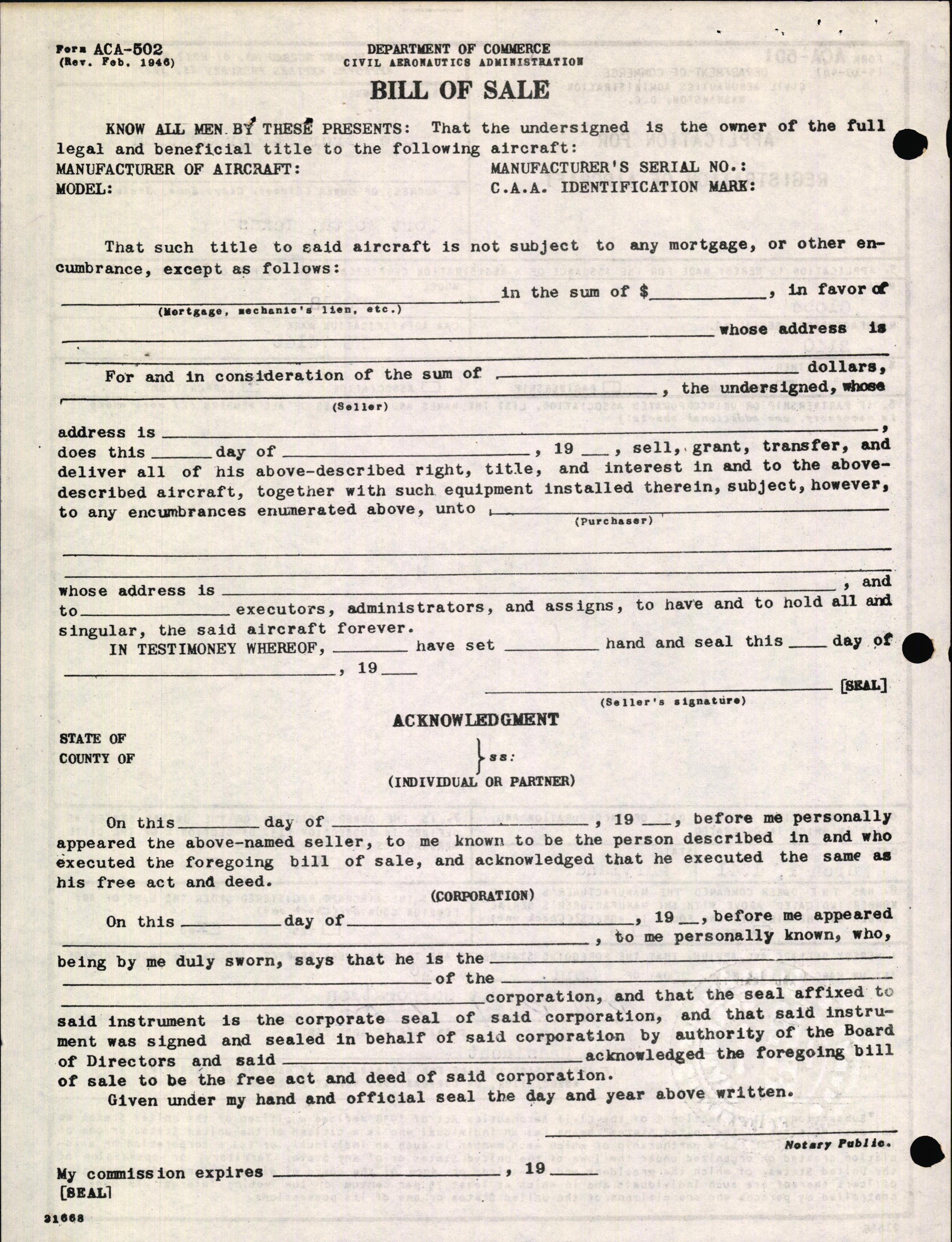 Sample page 2 from AirCorps Library document: Technical Information for Serial Number 2140