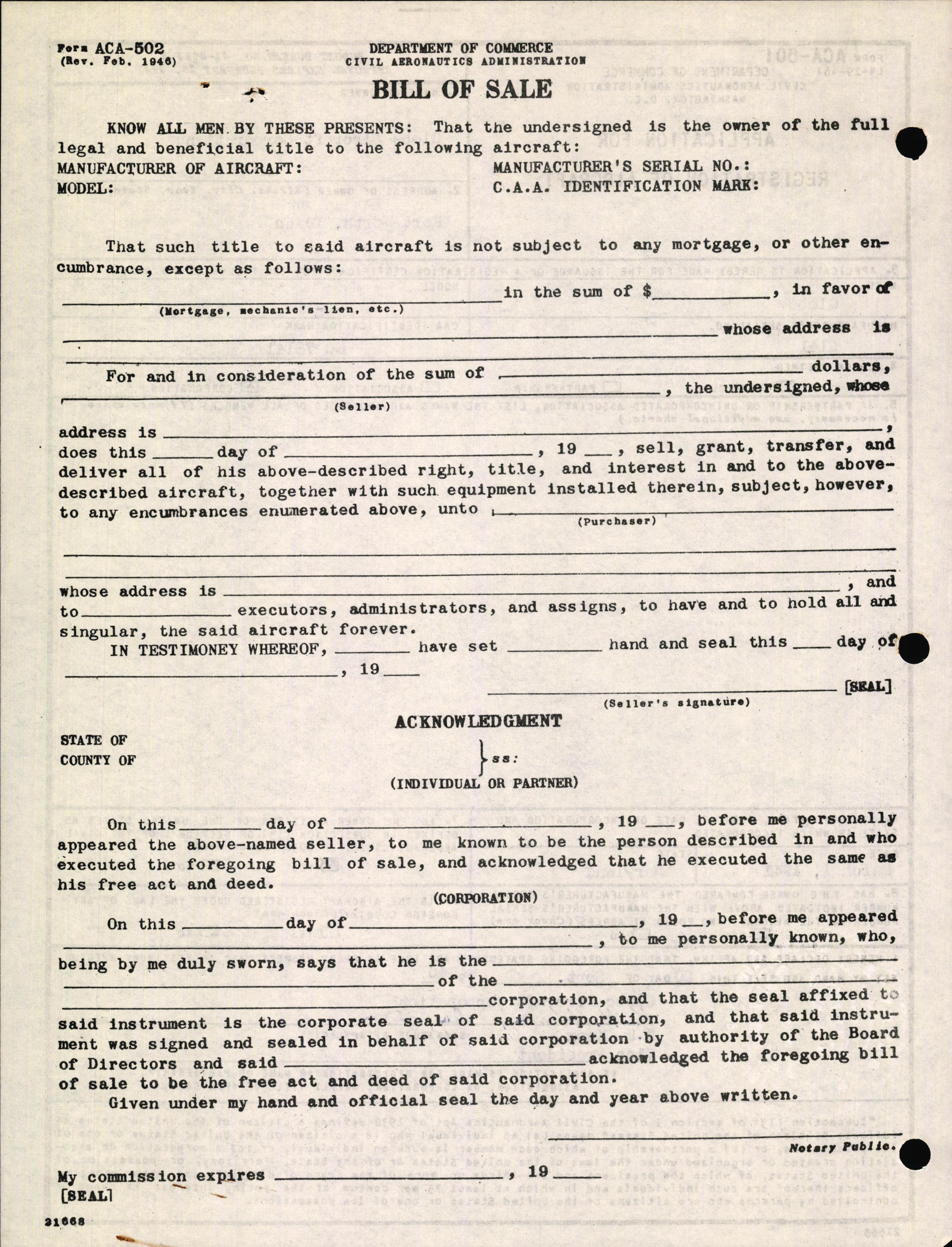 Sample page 2 from AirCorps Library document: Technical Information for Serial Number 2141