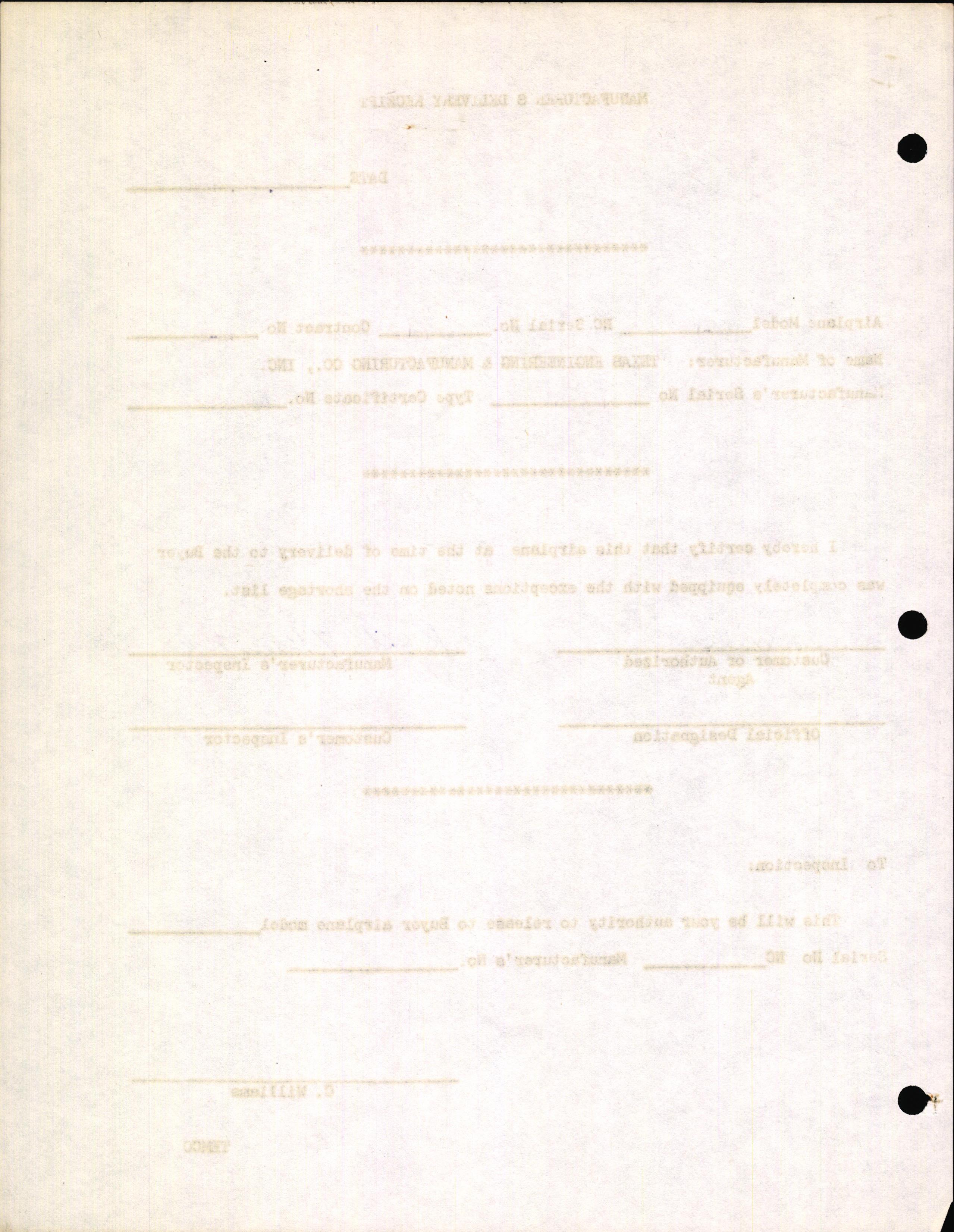 Sample page 2 from AirCorps Library document: Technical Information for Serial Number 2153