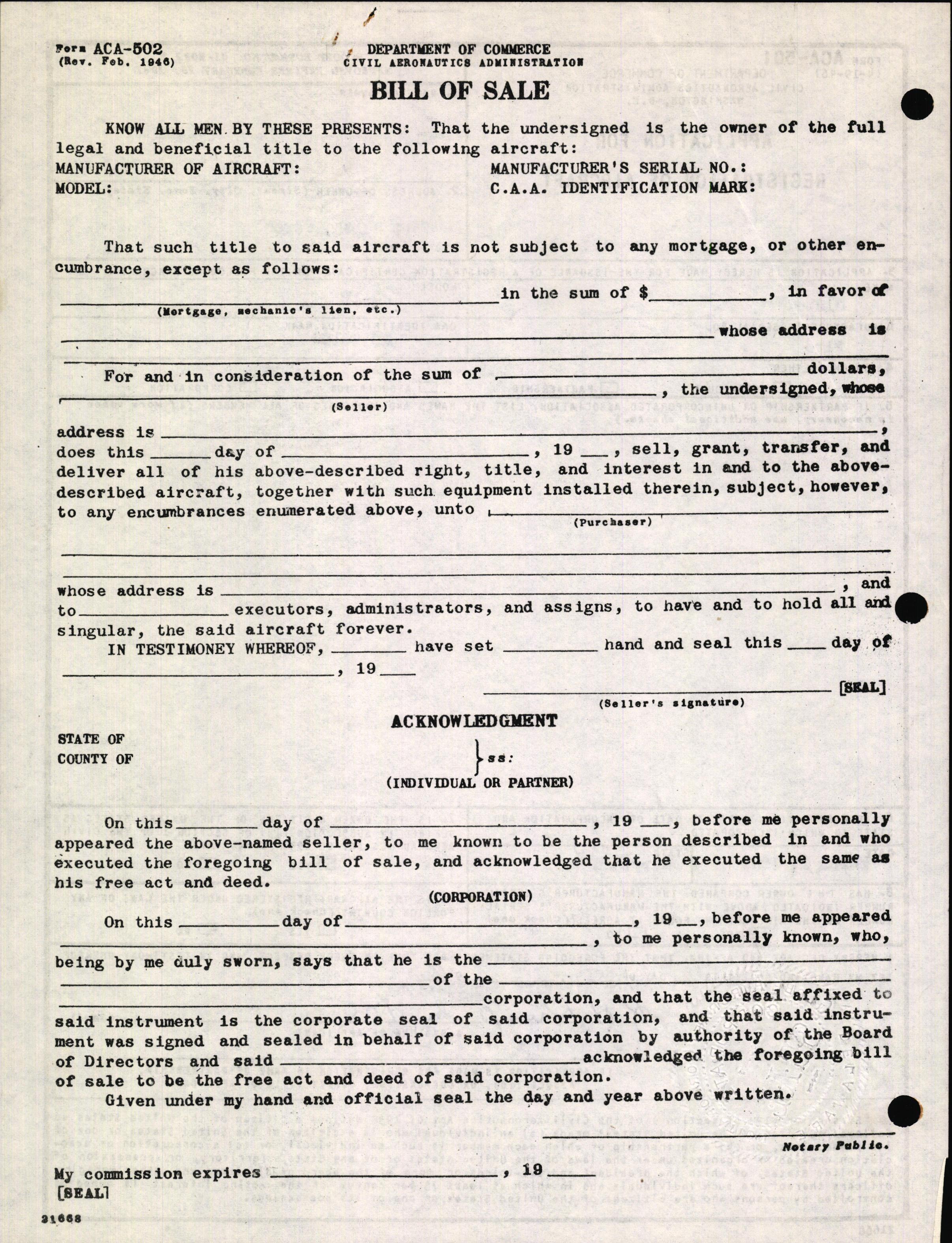 Sample page 2 from AirCorps Library document: Technical Information for Serial Number 2156