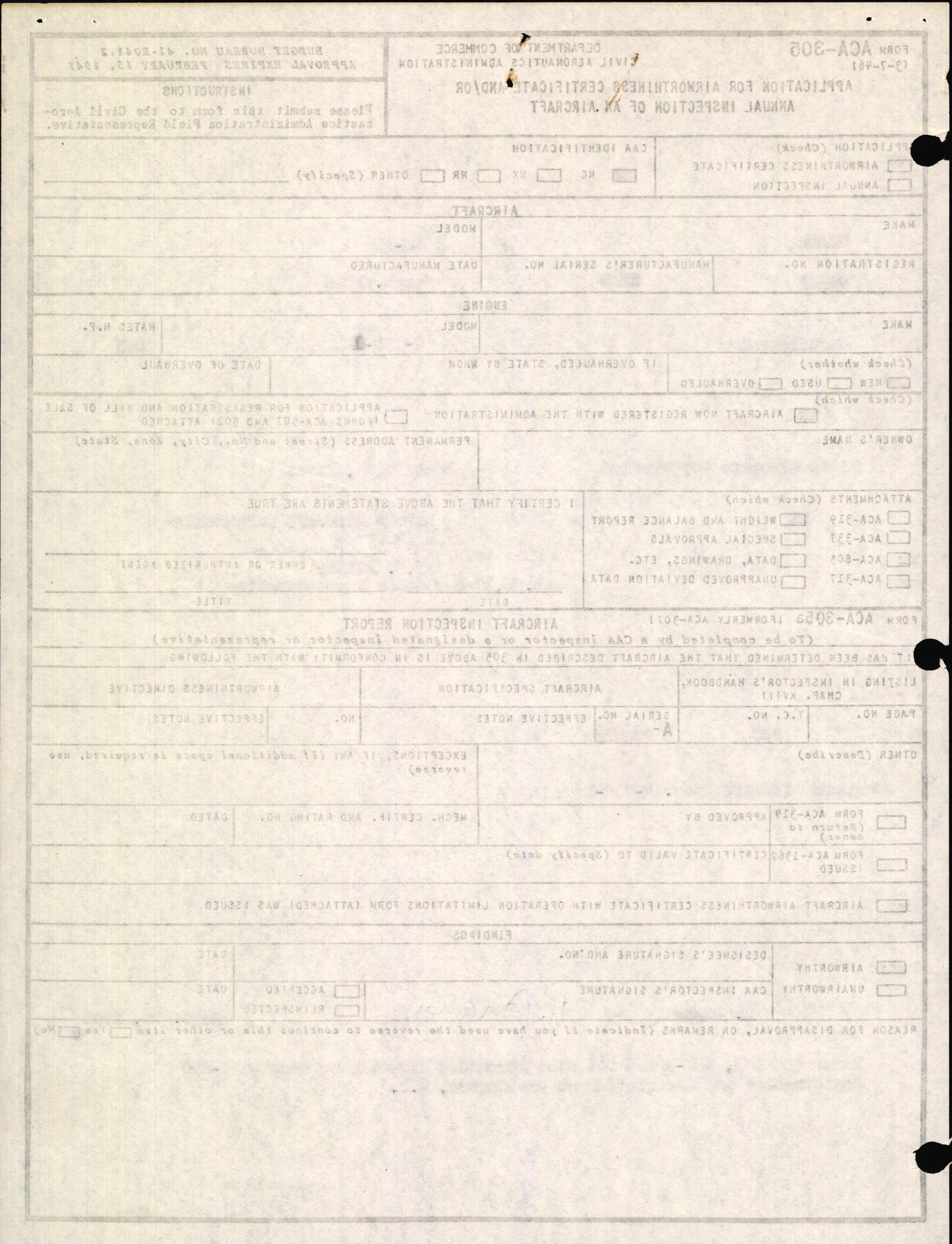 Sample page 2 from AirCorps Library document: Technical Information for Serial Number 2168