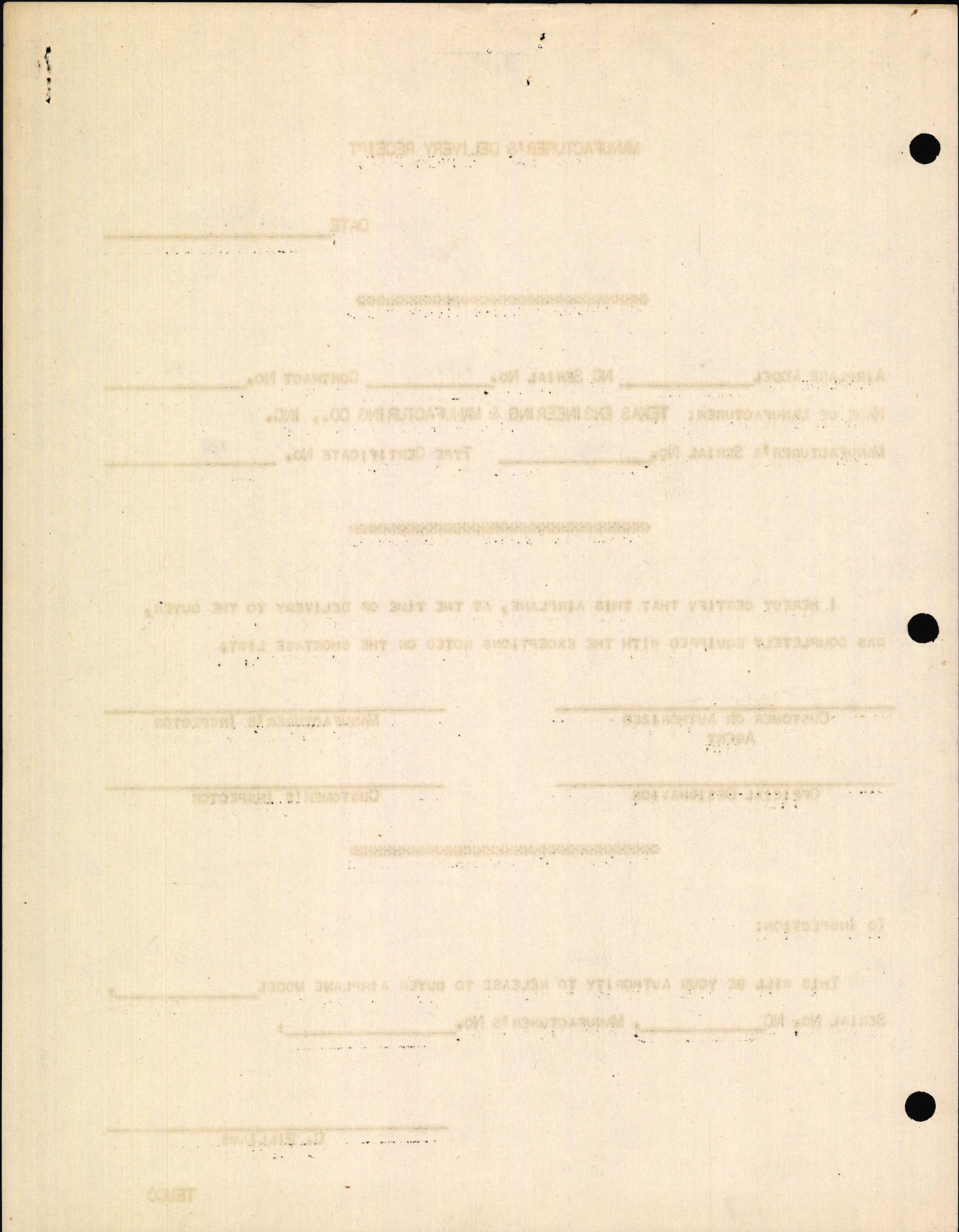 Sample page 4 from AirCorps Library document: Technical Information for Serial Number 2168