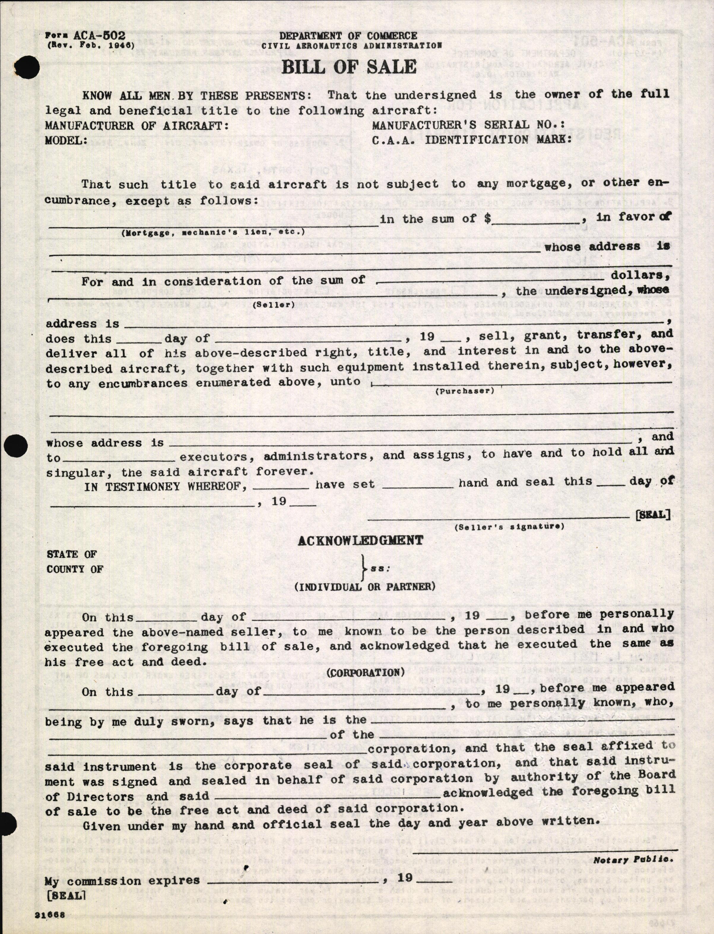 Sample page 4 from AirCorps Library document: Technical Information for Serial Number 2169