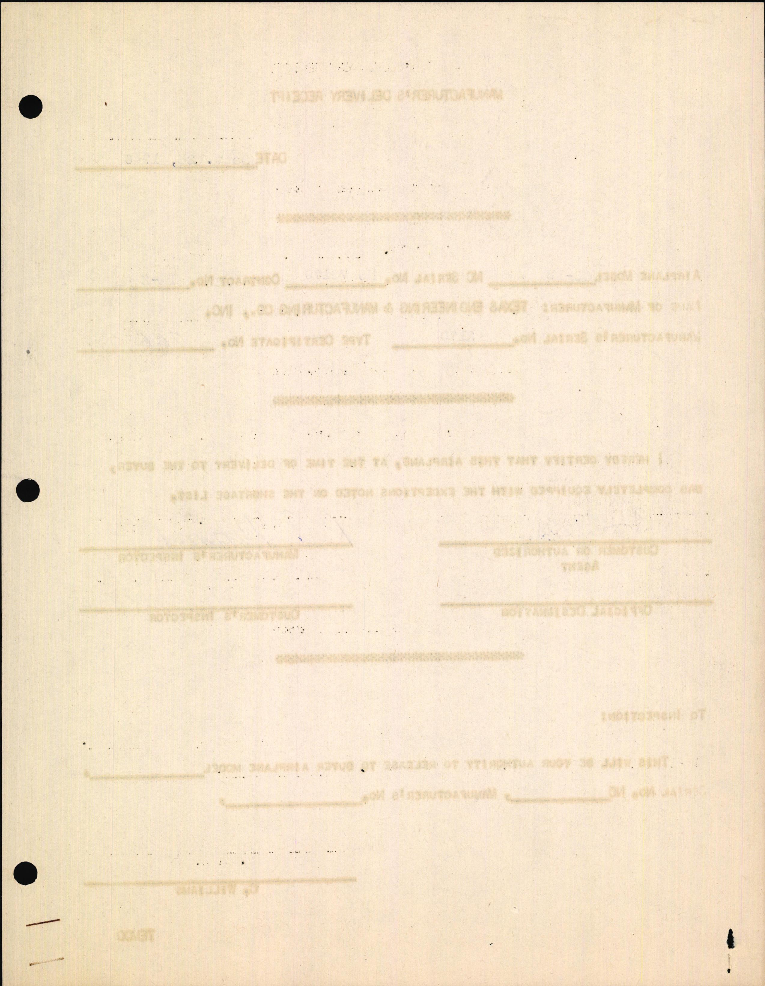 Sample page 4 from AirCorps Library document: Technical Information for Serial Number 2170