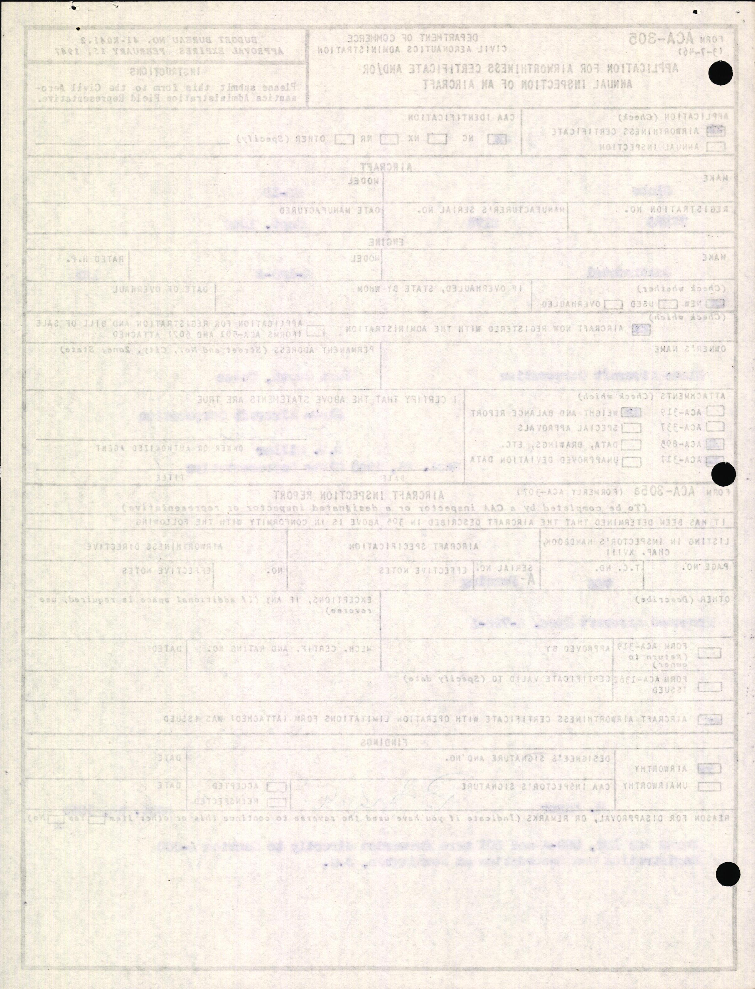 Sample page 4 from AirCorps Library document: Technical Information for Serial Number 2173