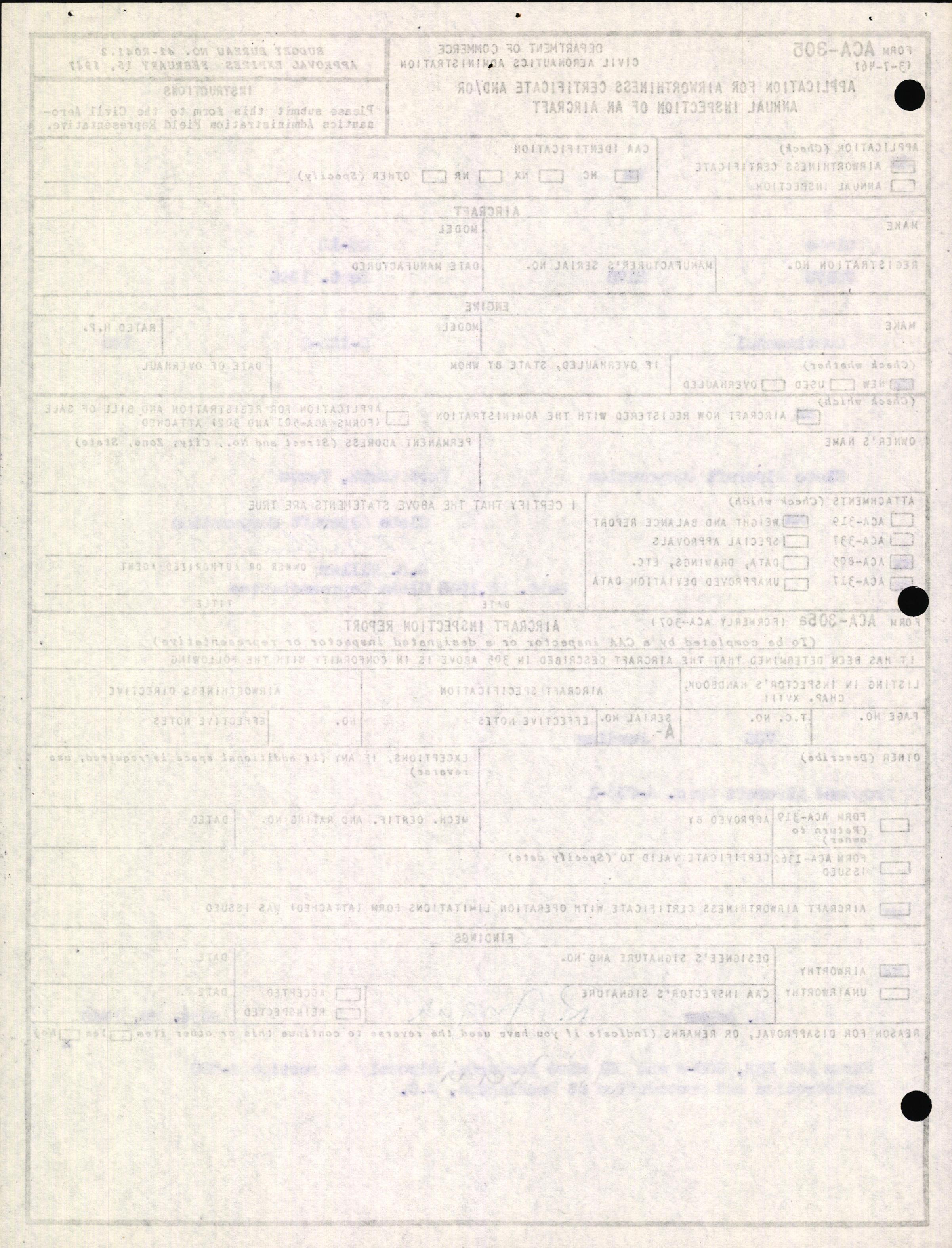 Sample page 4 from AirCorps Library document: Technical Information for Serial Number 2175