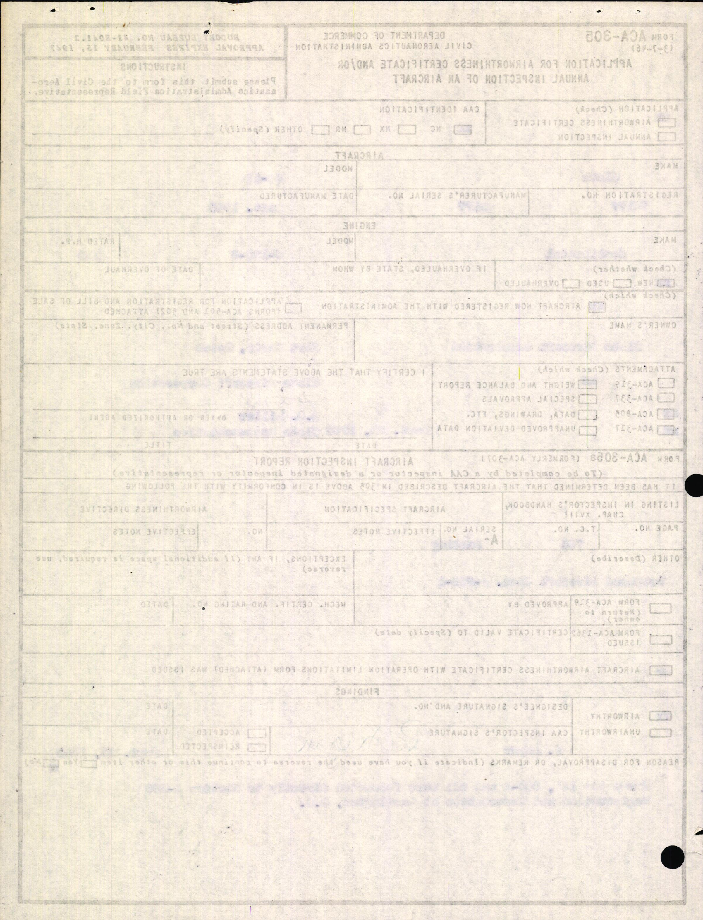 Sample page 2 from AirCorps Library document: Technical Information for Serial Number 2177