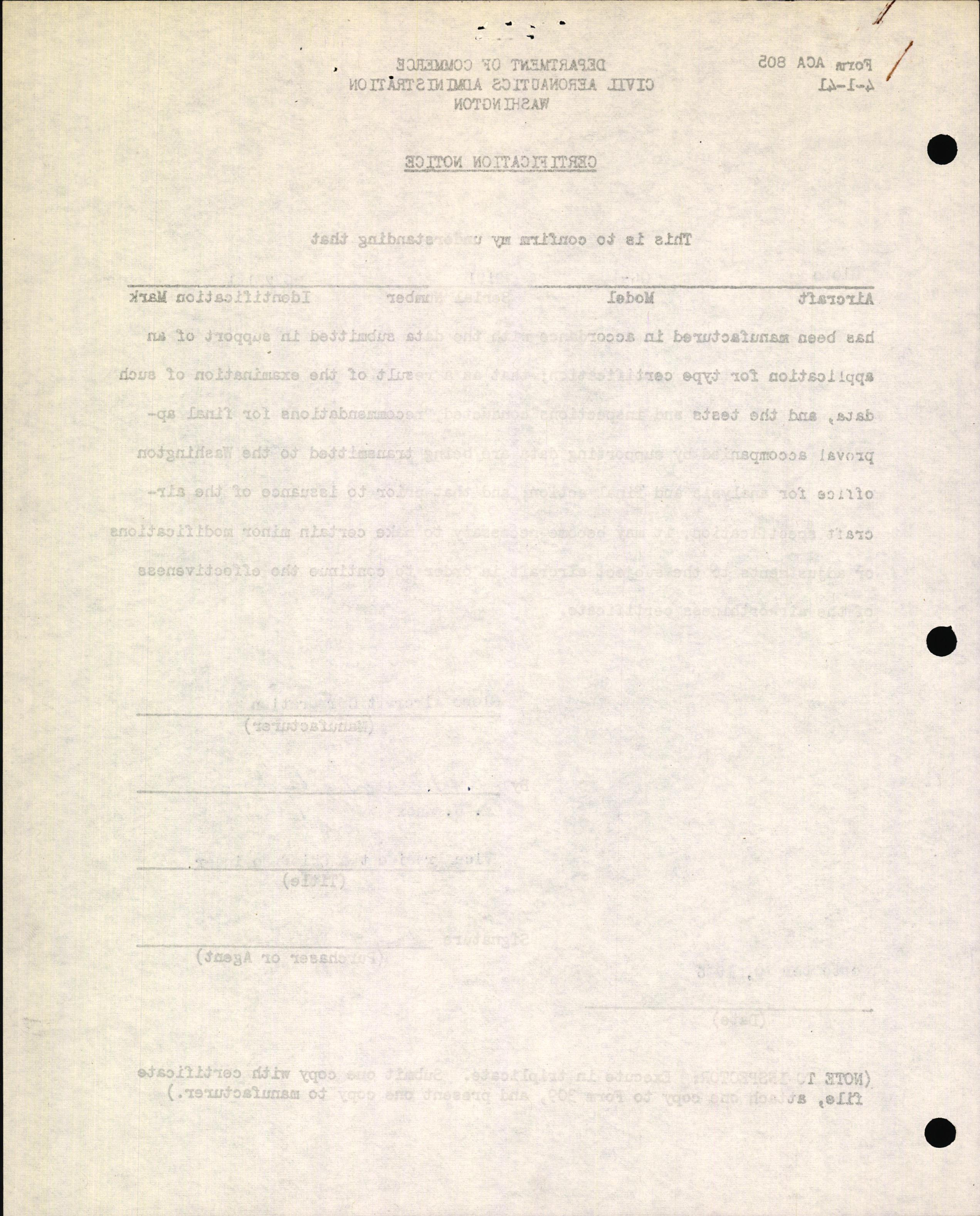 Sample page 2 from AirCorps Library document: Technical Information for Serial Number 2191