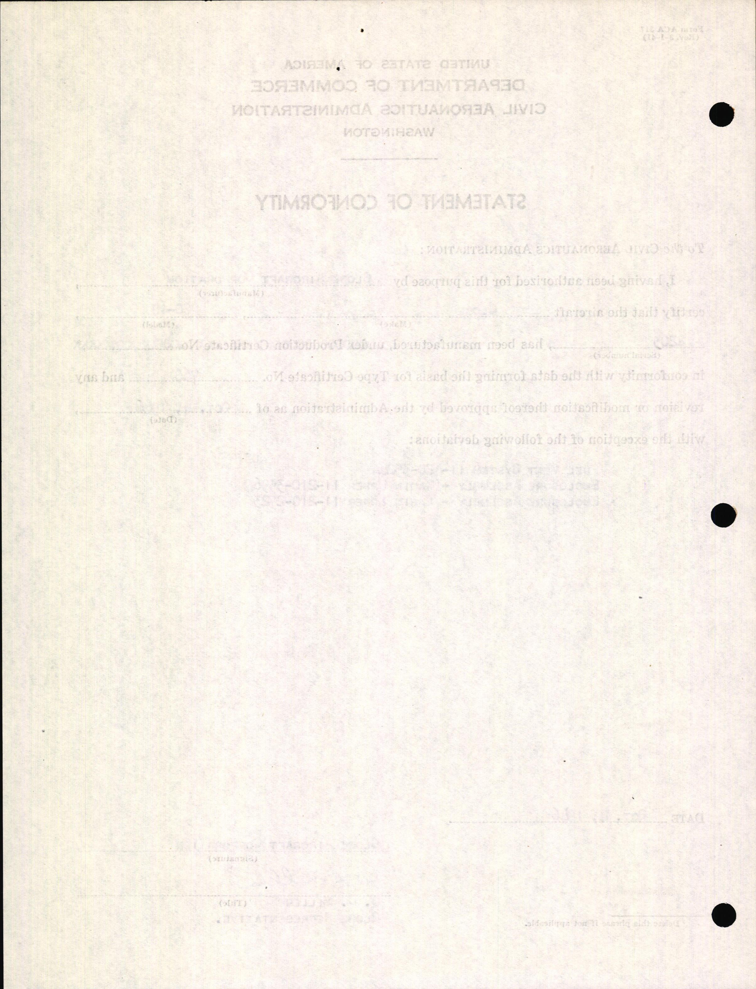 Sample page 4 from AirCorps Library document: Technical Information for Serial Number 2203