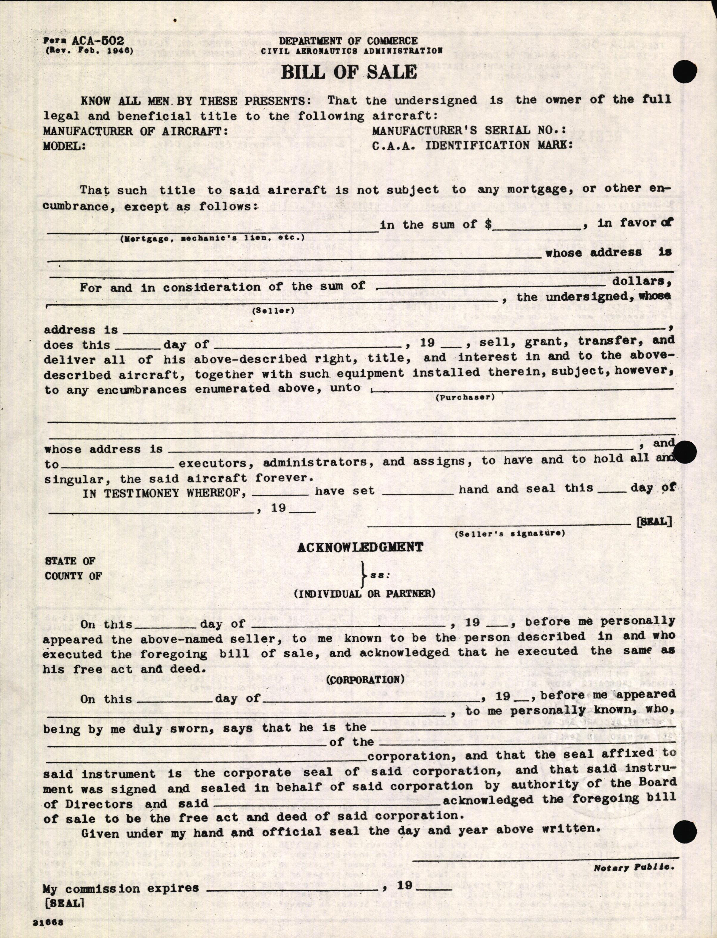 Sample page 4 from AirCorps Library document: Technical Information for Serial Number 2215