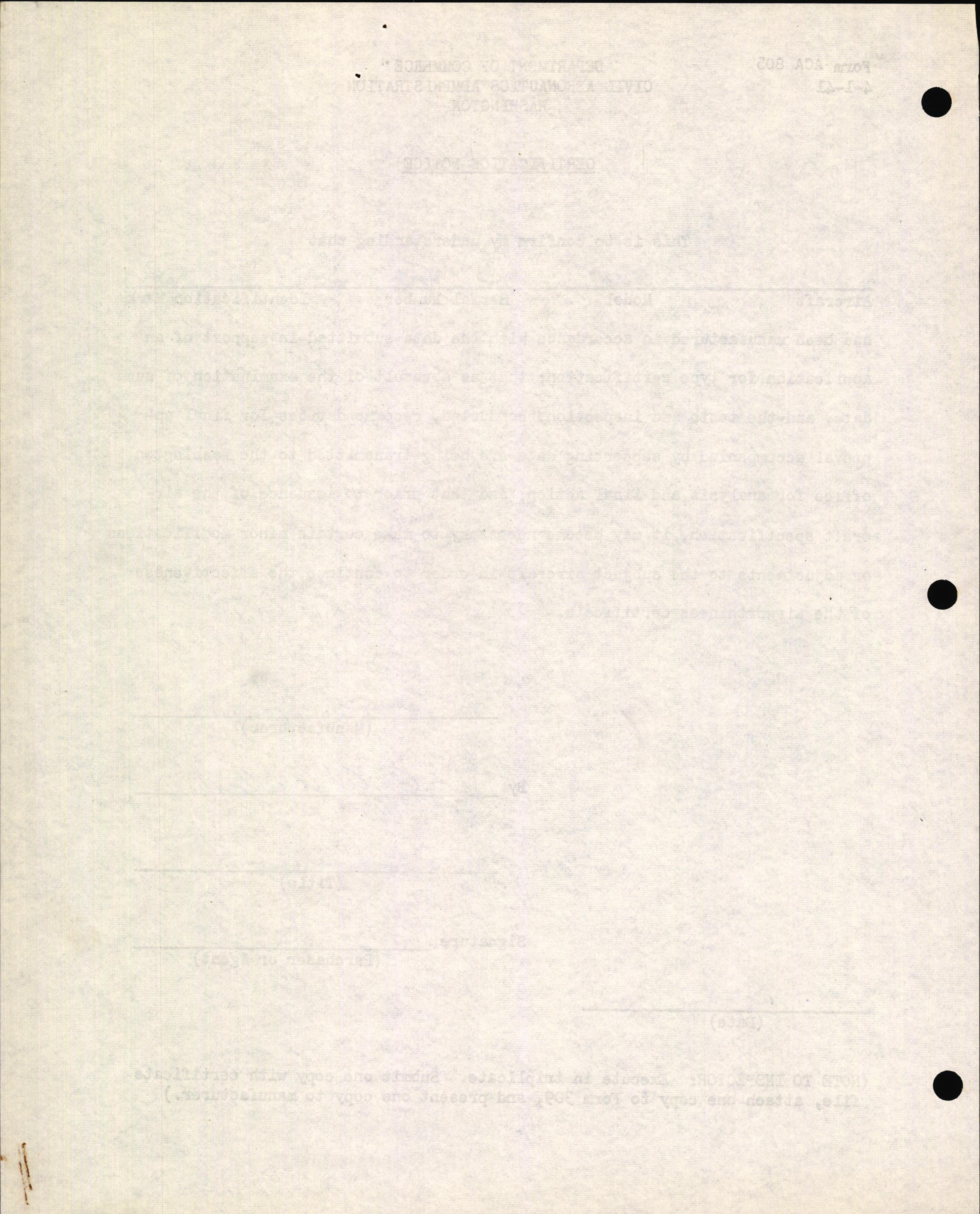 Sample page 4 from AirCorps Library document: Technical Information for Serial Number 2226