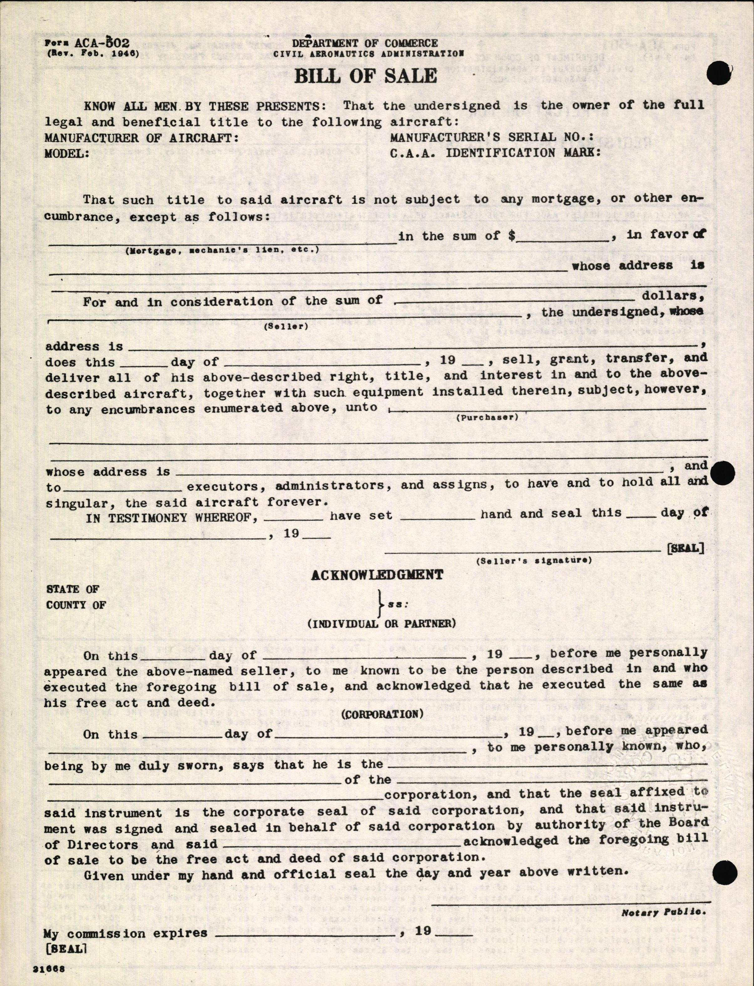 Sample page 4 from AirCorps Library document: Technical Information for Serial Number 2229