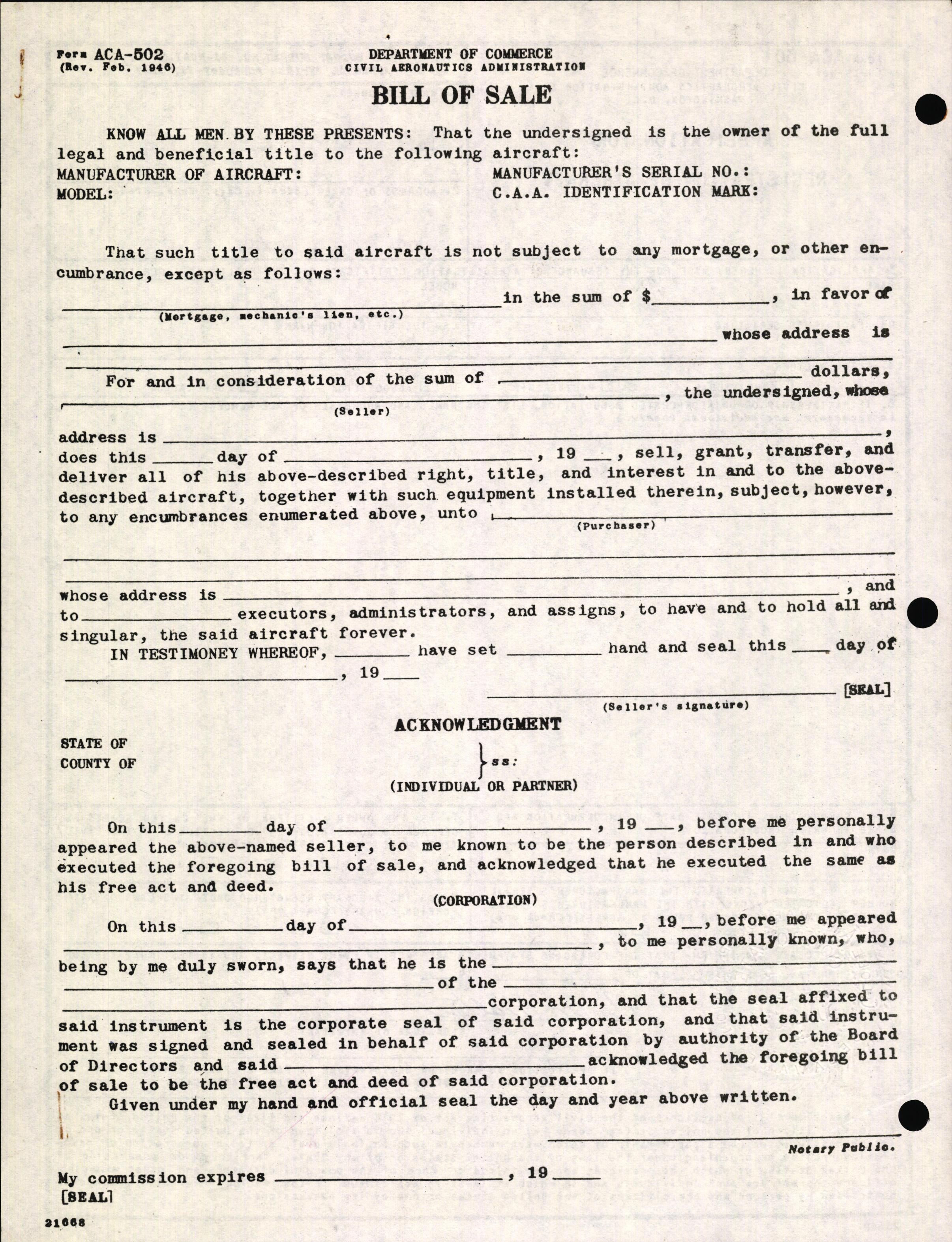 Sample page 4 from AirCorps Library document: Technical Information for Serial Number 2235