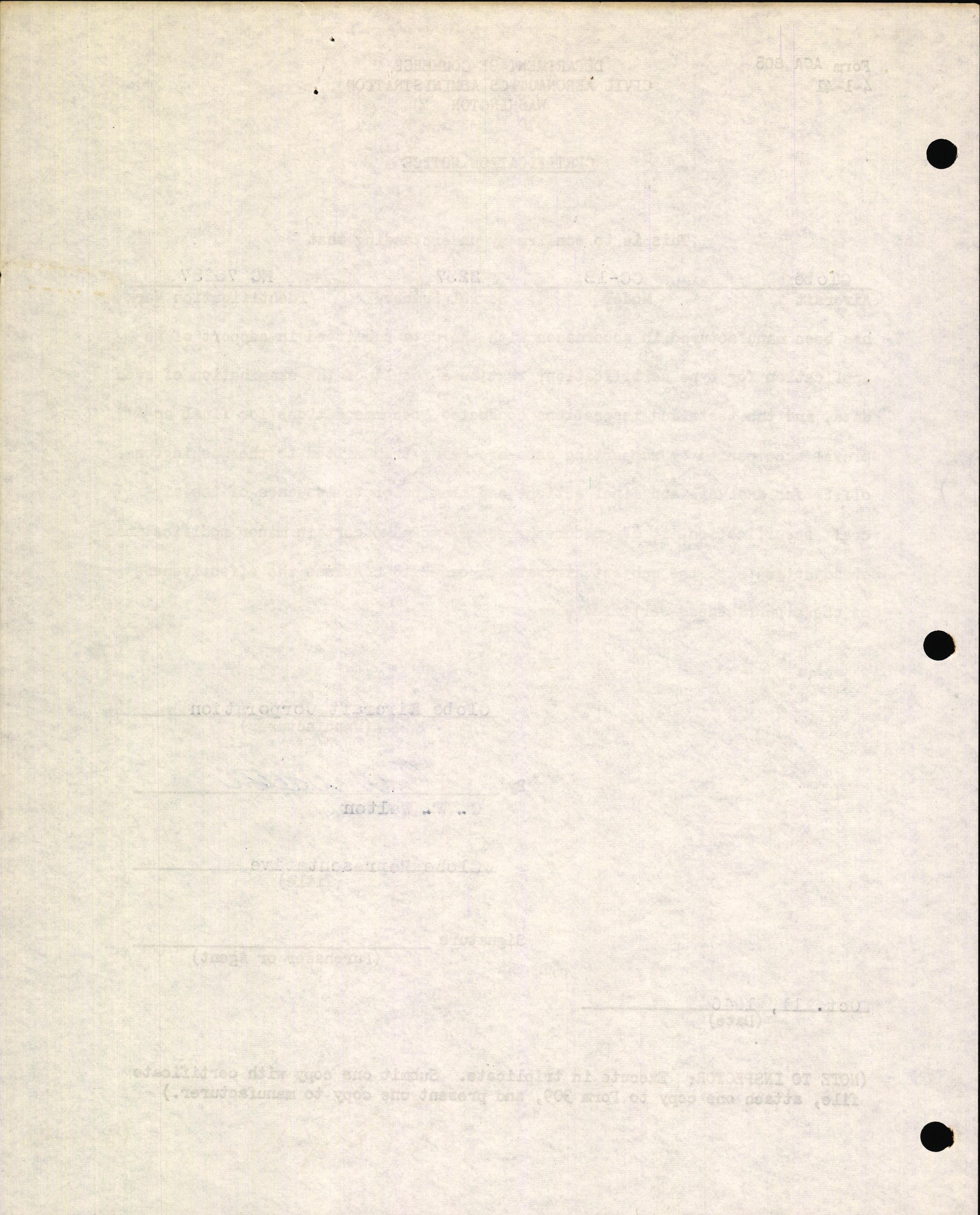 Sample page 2 from AirCorps Library document: Technical Information for Serial Number 2237