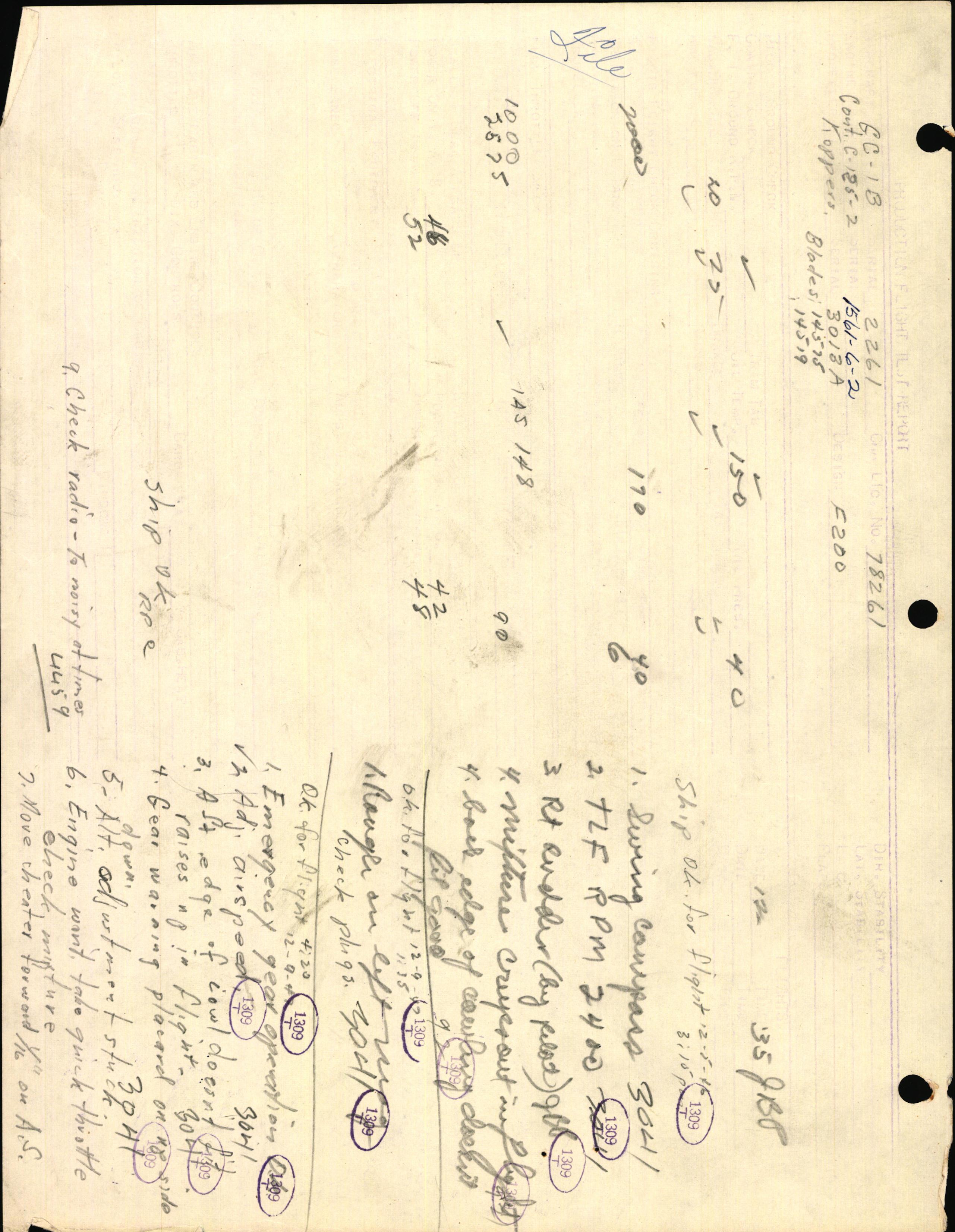 Sample page 3 from AirCorps Library document: Technical Information for Serial Number 2261