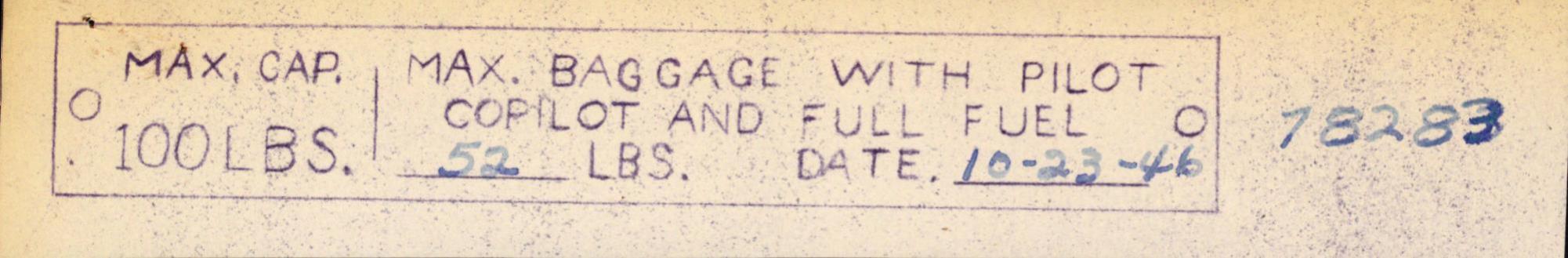 Sample page 1 from AirCorps Library document: Technical Information for Serial Number 2283