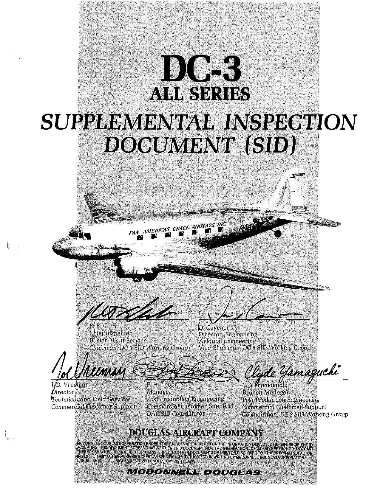 Sample page 5 from AirCorps Library document: Supplemental Inspection Document (SID) for DC-3