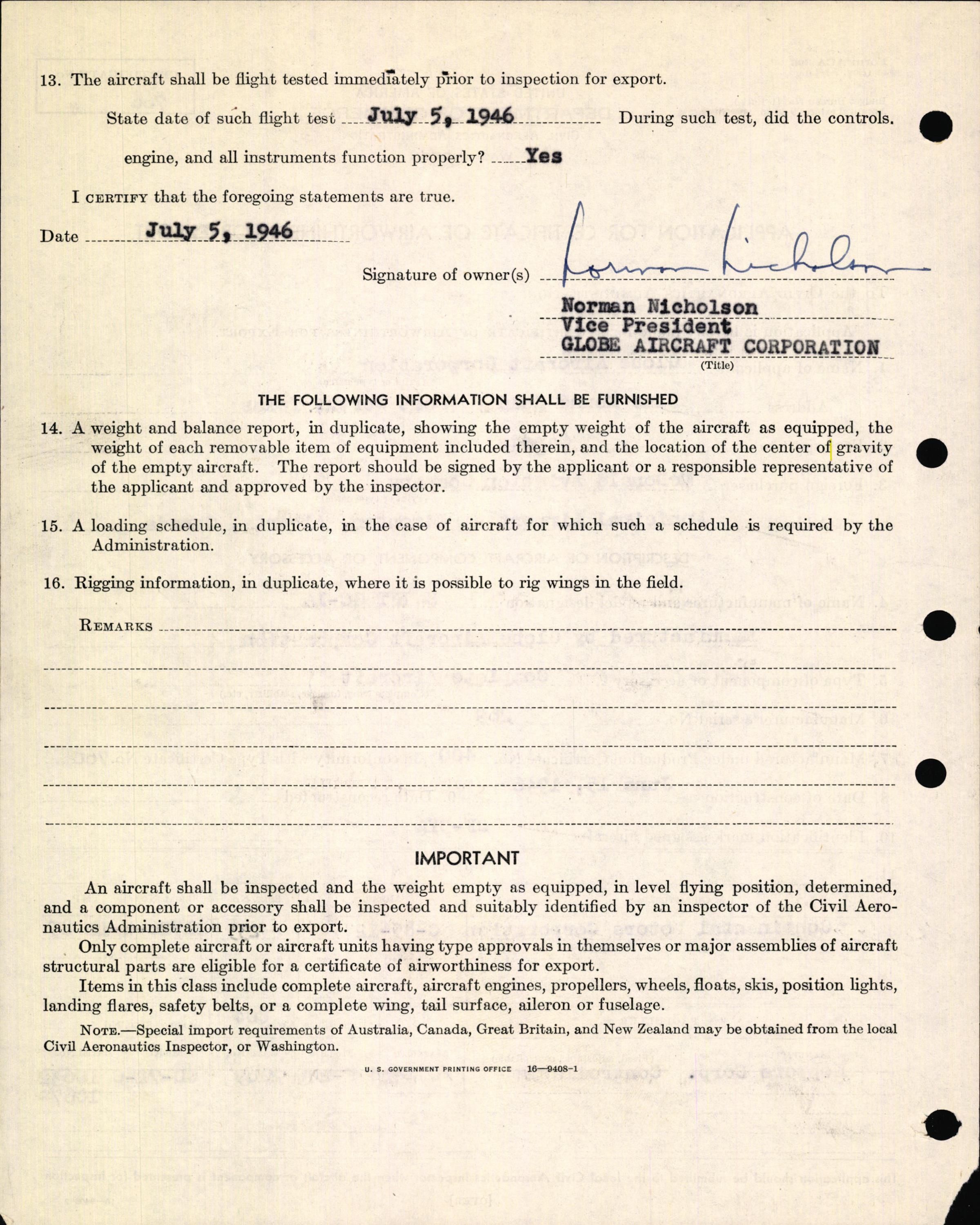 Sample page 4 from AirCorps Library document: Technical Information for Serial Number 269