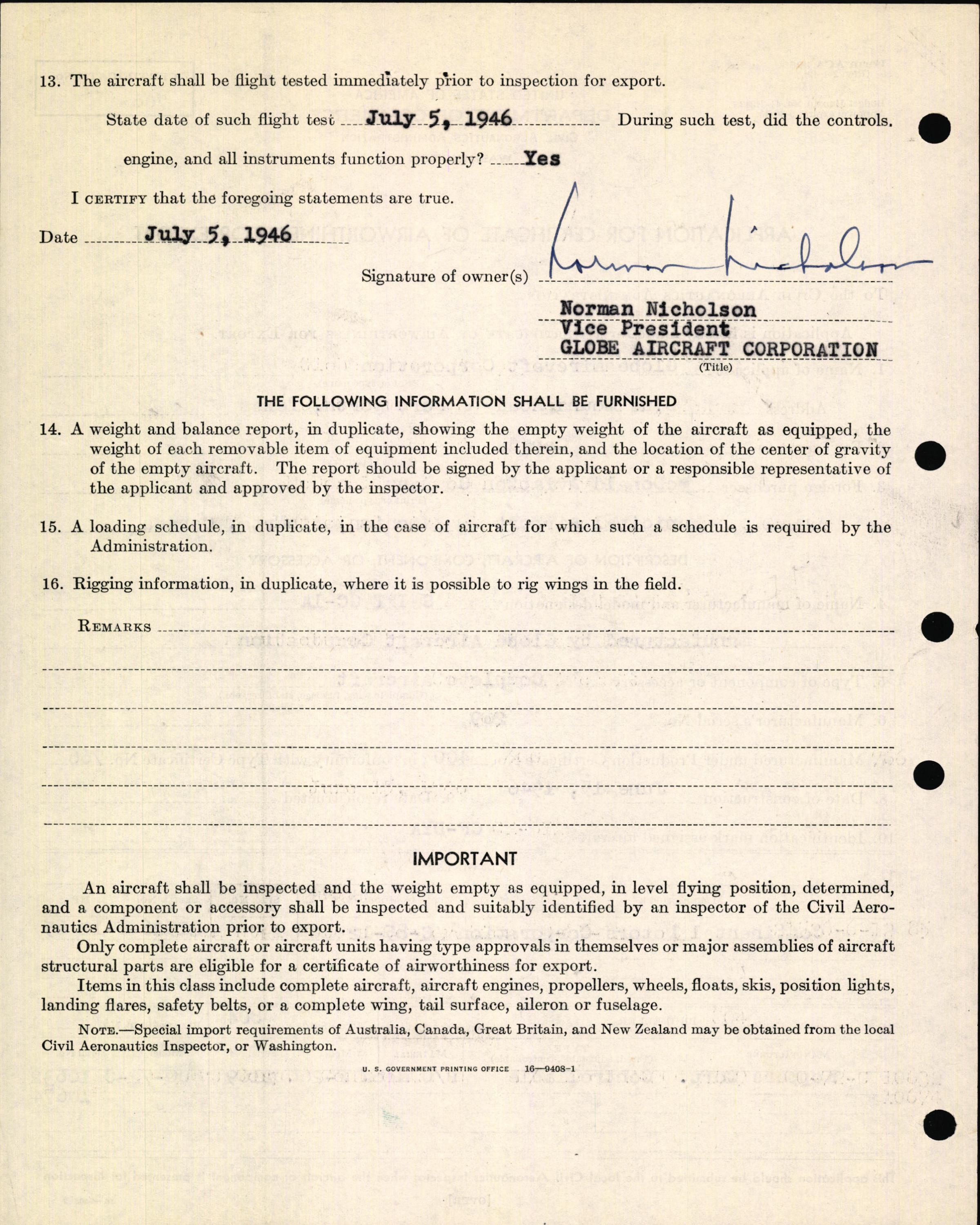 Sample page 6 from AirCorps Library document: Technical Information for Serial Number 269