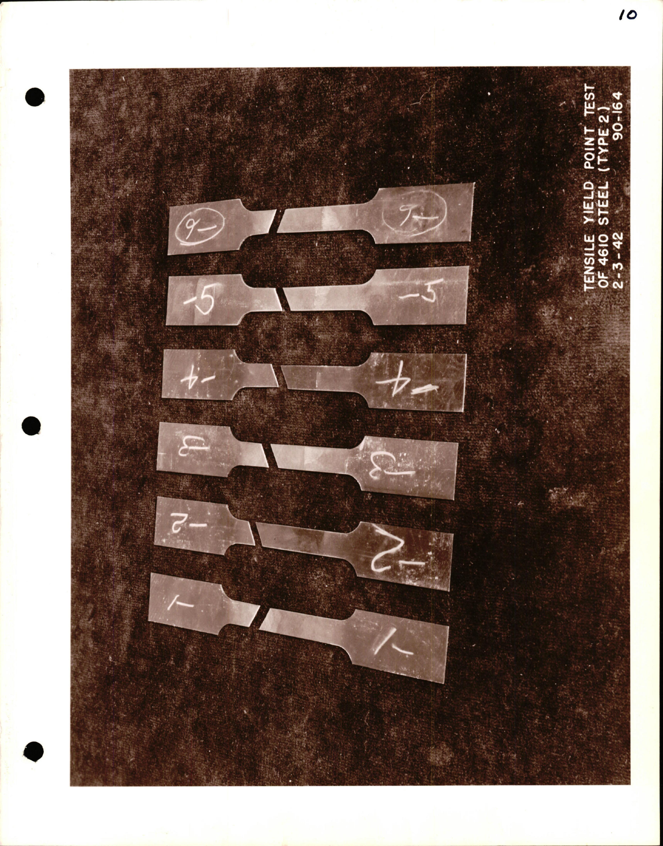 Sample page 13 from AirCorps Library document: Miscellaneous Static Test on Nickel-Moly Steel (4610) Sheet