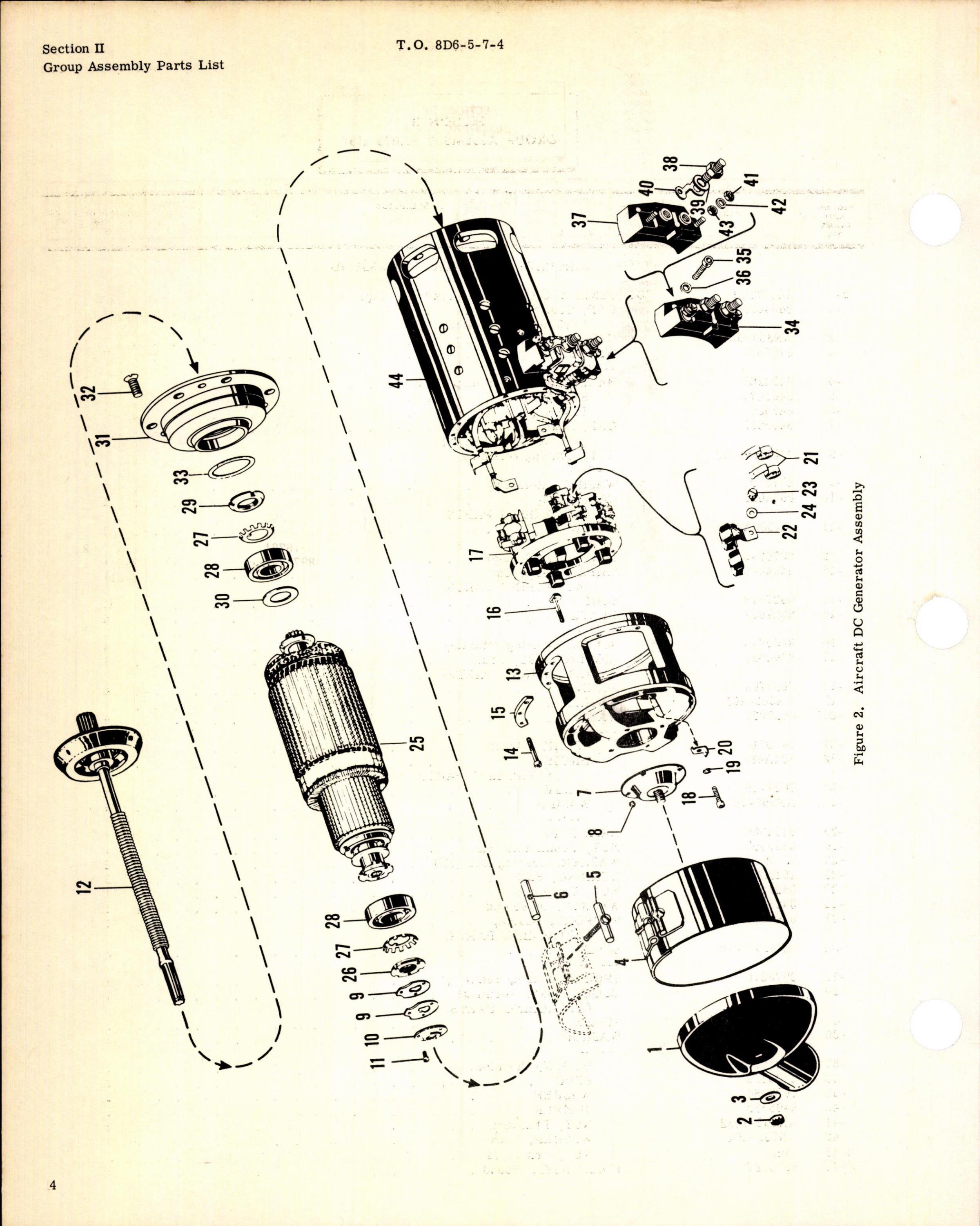 Sample page 4 from AirCorps Library document: Parts Breakdown for Aircraft Generator Model