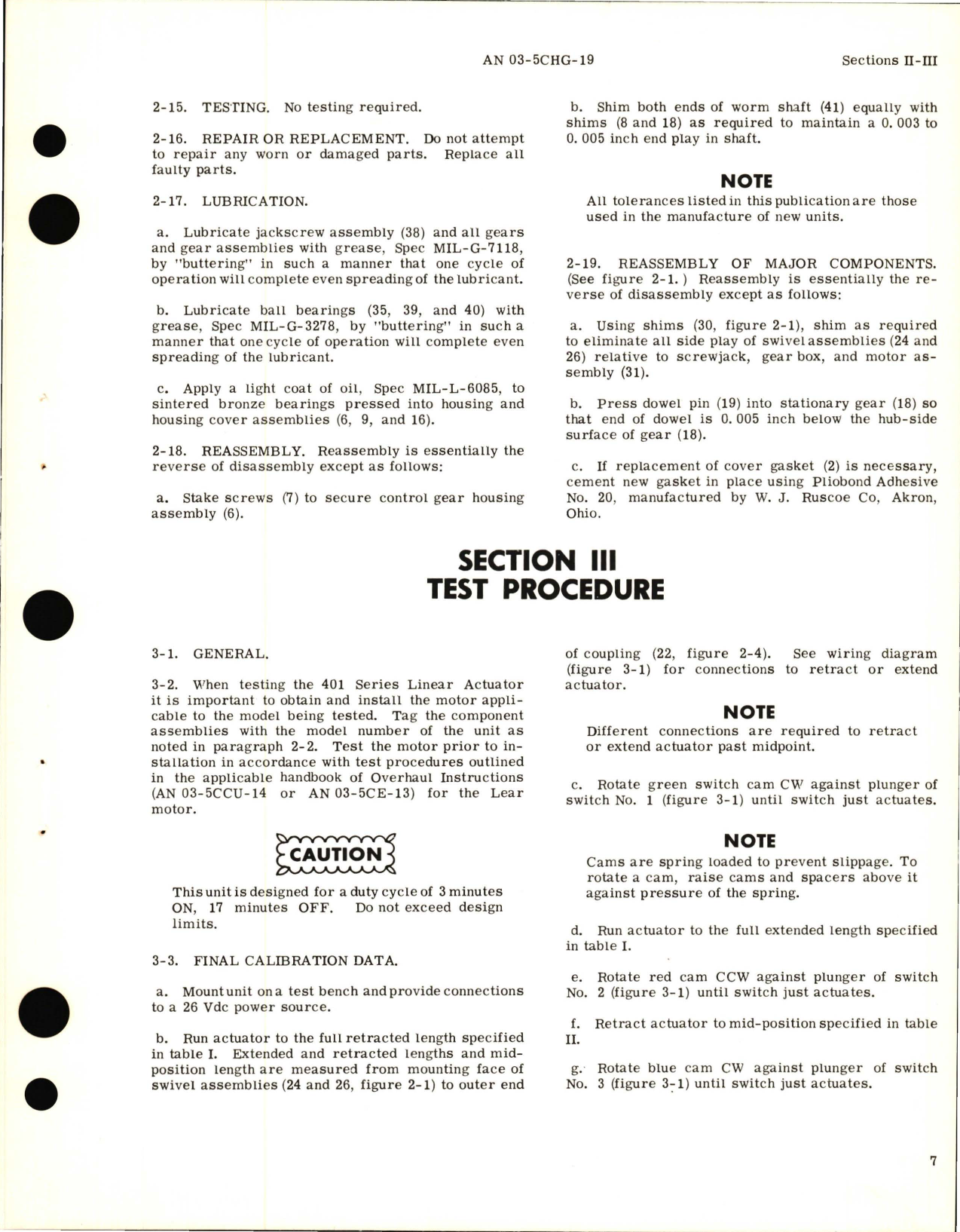 Sample page 9 from AirCorps Library document: Overhaul Instructions for Lear Linear Actuator Assembly 401