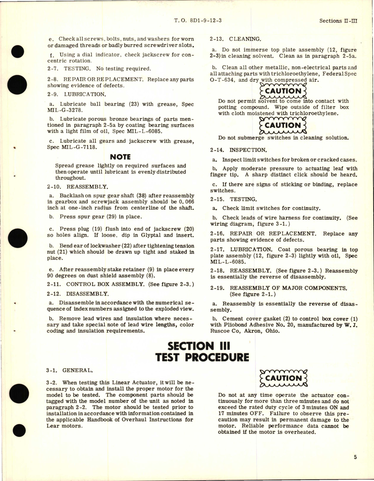 Sample page 7 from AirCorps Library document: Overhaul Instructions for Linear Actuator Assembly 423 Series