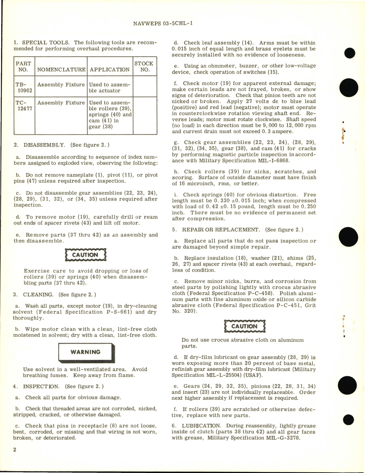 Sample page 2 from AirCorps Library document: Overhaul Instructions with Parts Breakdown for Rotary Actuator Assembly 617712A