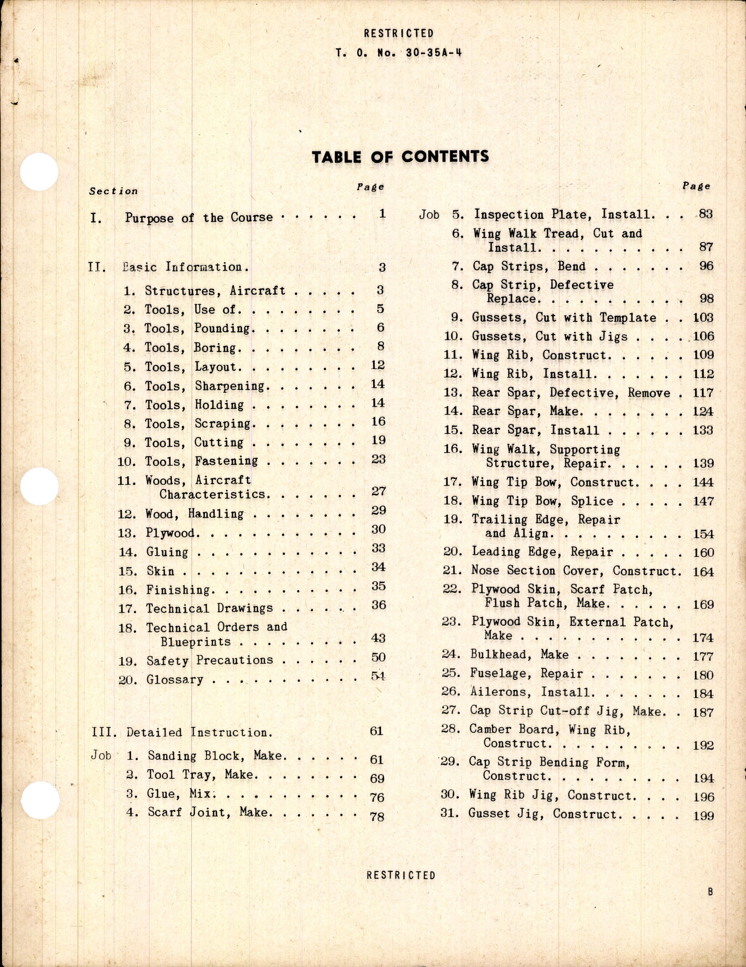 Sample page 3 from AirCorps Library document: Aircraft Woodworker Training Guide