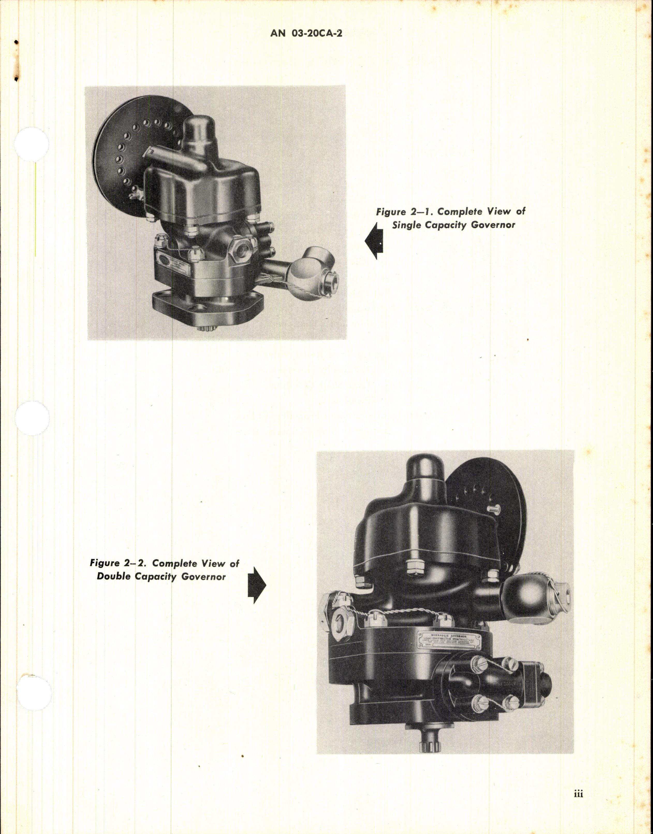 Sample page 3 from AirCorps Library document: Operation, Service, & Overhaul Instructions with Parts Catalog for Constant Speed and Hydromatic Propellers