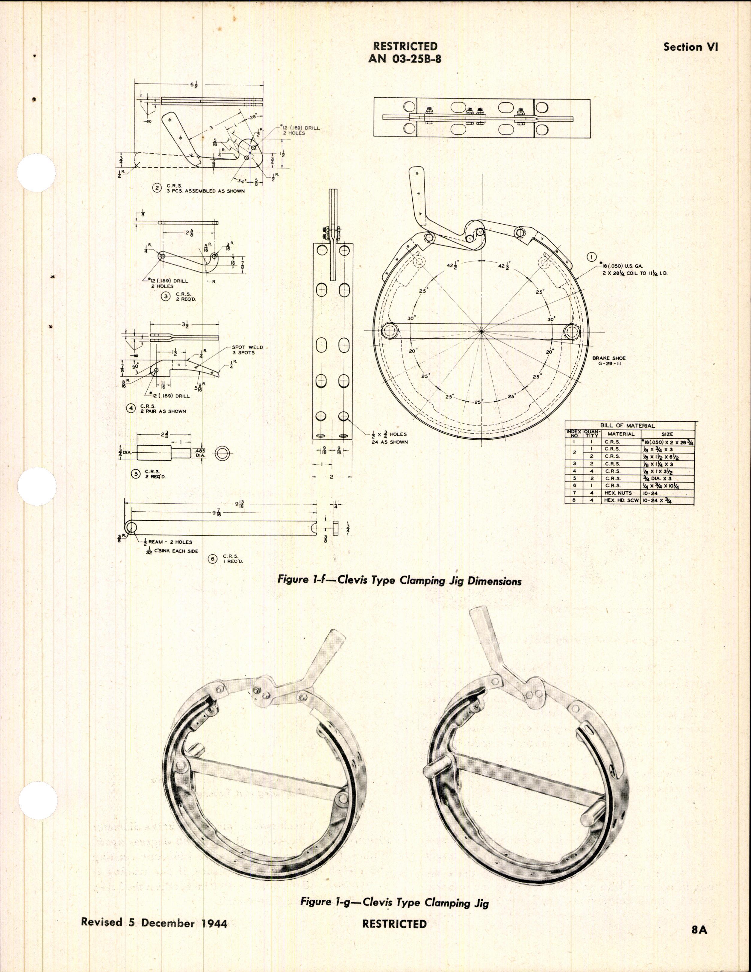 Sample page 41 from AirCorps Library document: Operation, Service & Overhaul Instructions with Parts Catalog for Reversible Hydraulic Brakes
