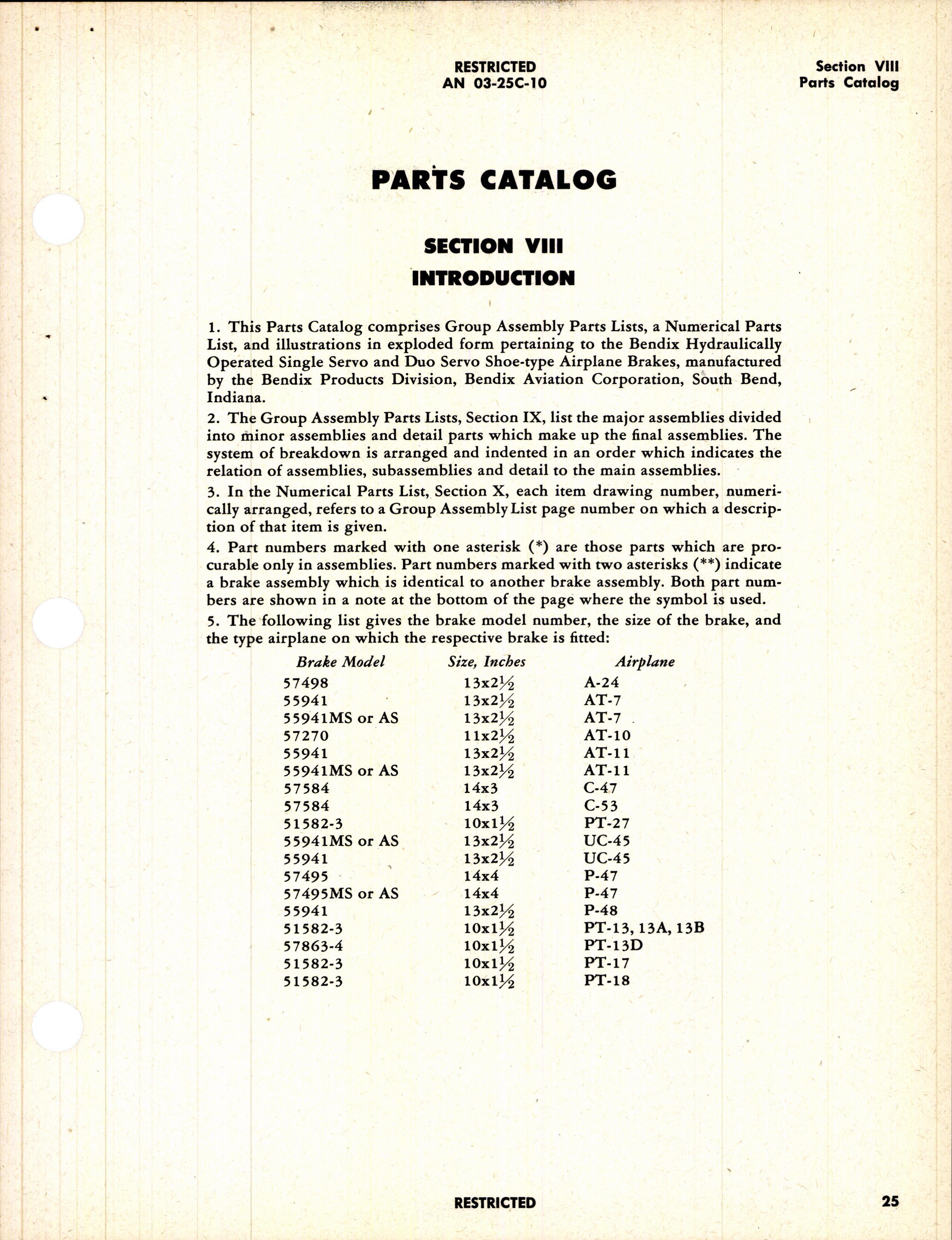 Sample page  49 from AirCorps Library document: Handbook of Instructions with Parts Catalog for Bendix Brakes (Later Types)