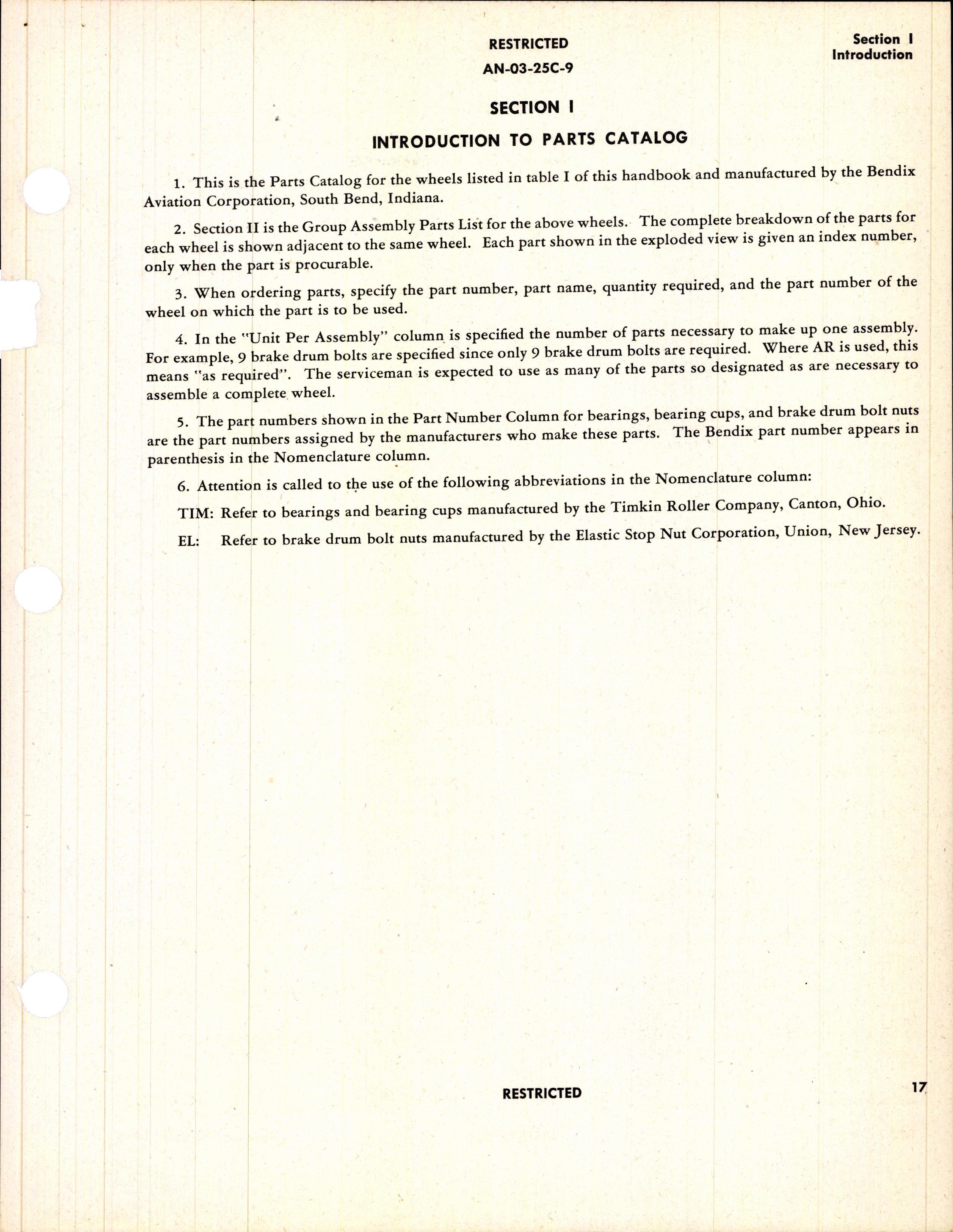 Sample page 13 from AirCorps Library document: Operation, Service and Overhaul Instructions with Parts Catalog for Bendix Wheels